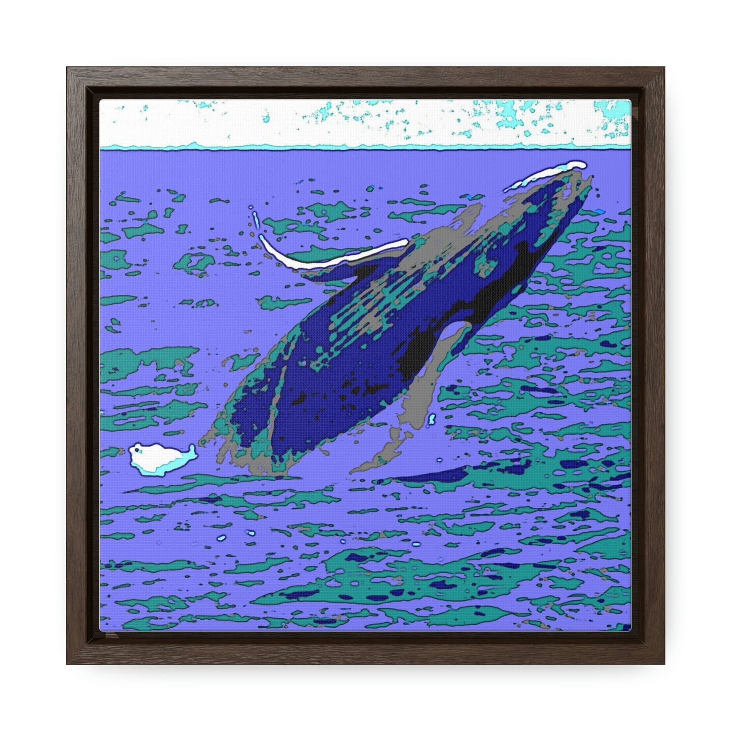 Gallery Canvas Wraps, Square Frame ... Baby Humpback Breaching ... Maui, HI: April 2022 ... "Family Archives: KPH" ... Original Works ...