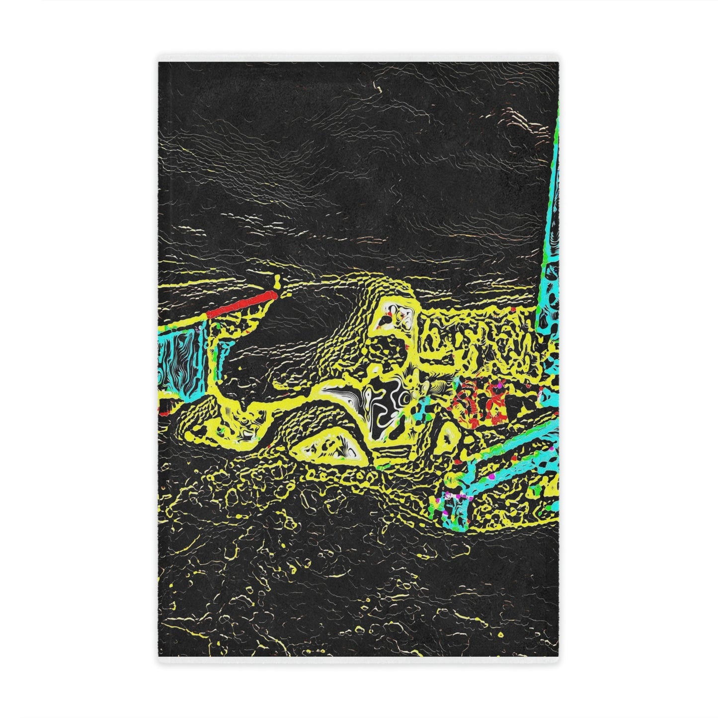 Minky Blanket ...  "Snow Vehicle In Snow Storm At-Rest" ... Circa 12Mar23 ... Central Idaho ... 18-Hours Rendering Time: Original Works ...
