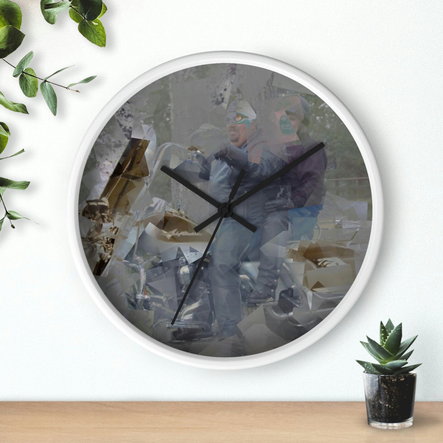Wall clock ... The Open Road Beckons ... "Harley 'D' Yearnings ..."  Original Works ...