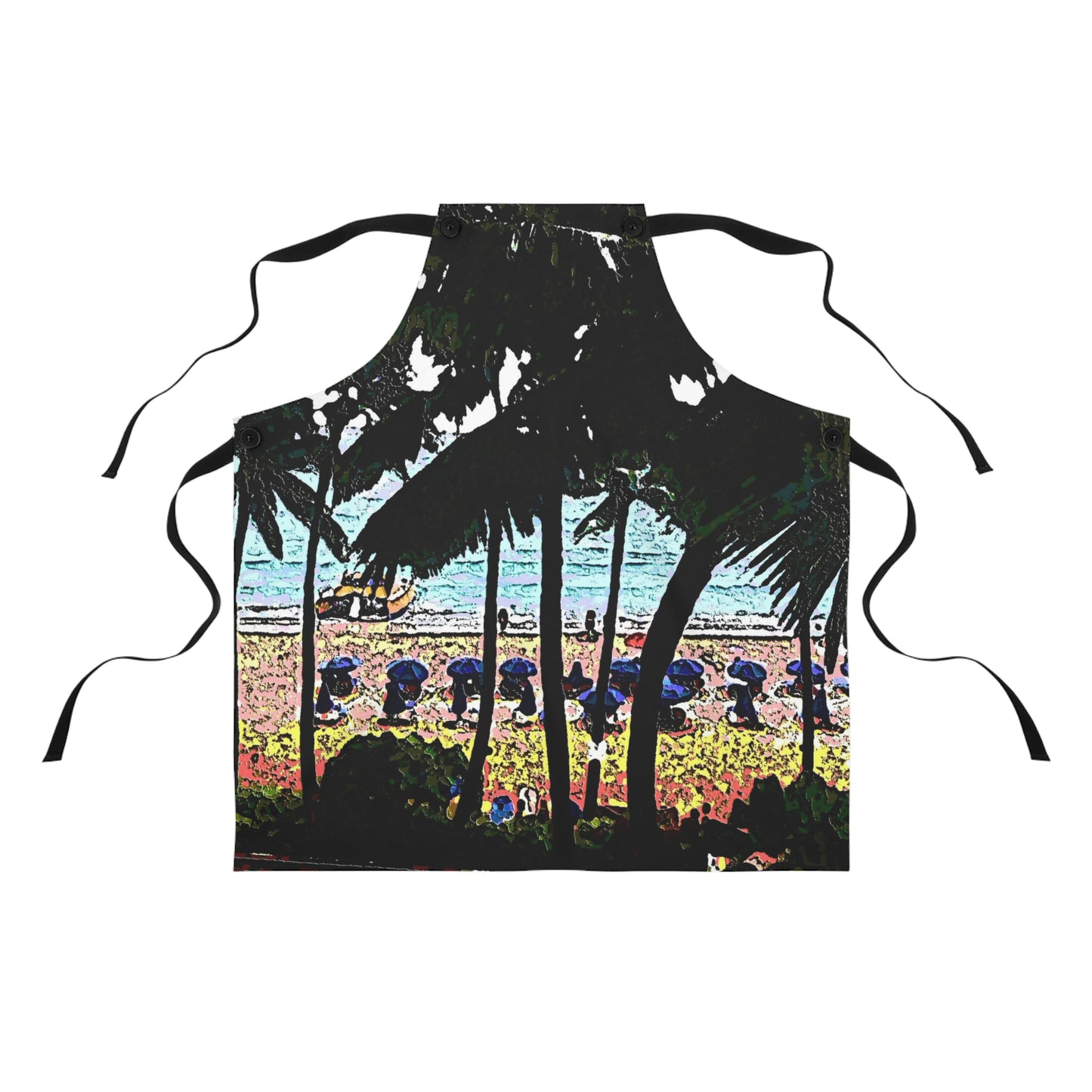 Apron ... "A Beautiful Beach Amongst The Palms" ... The Outrigger Waikiki, Honolulu, Oahu ... Original Works ...