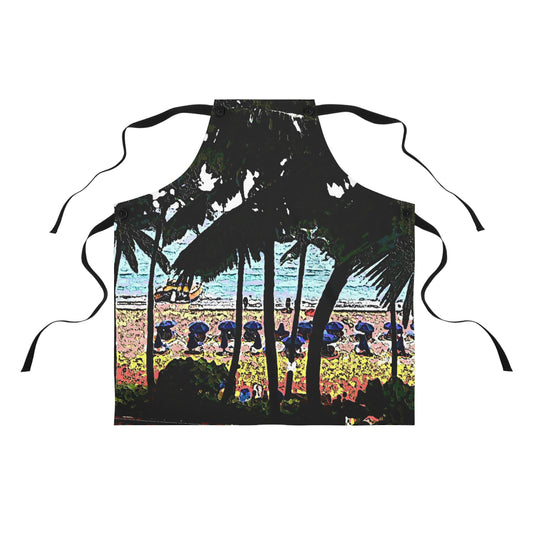 Apron ... "A Beautiful Beach Amongst The Palms" ... The Outrigger Waikiki, Honolulu, Oahu ... Original Works ...