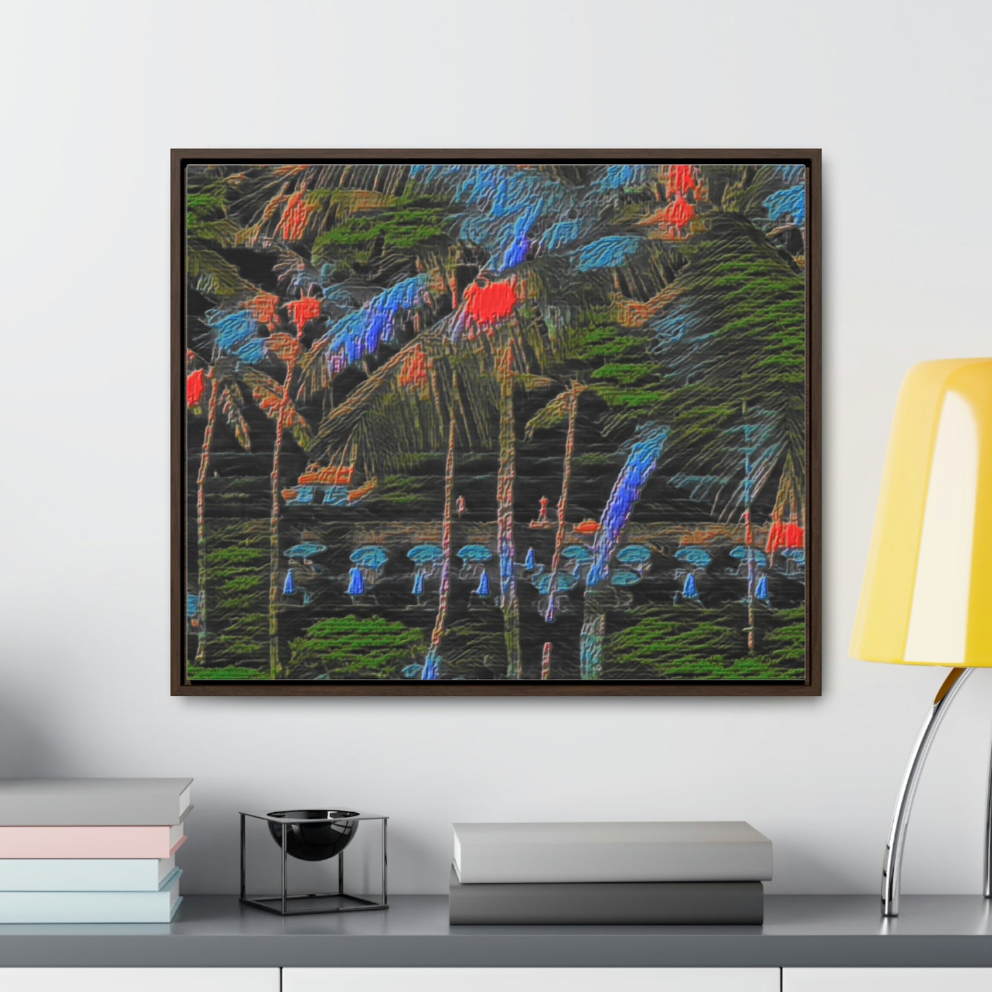 Gallery Canvas Wraps, Horizontal Frame ... "The Royal Hawai'ian: Waikiki Beach_Beach" ... Honolulu, HI ... Ocotber 2014 (Halloween) ... Original Works ...