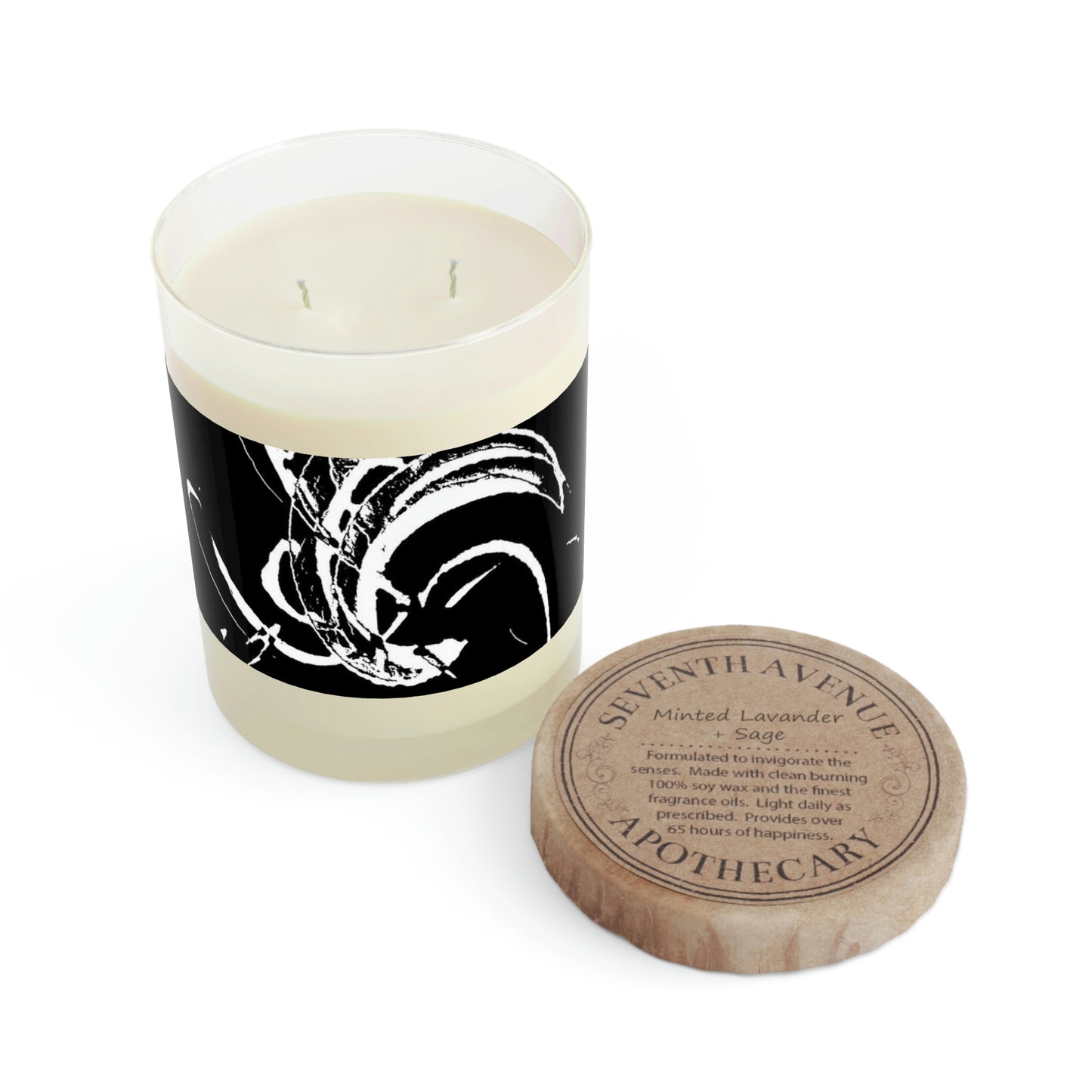 Scented Candle - Full Glass, 11oz ... "Waning Moon" ... Central Idaho ... October 2022 ... Rendering Time: 22 Hours ... Original Works ...