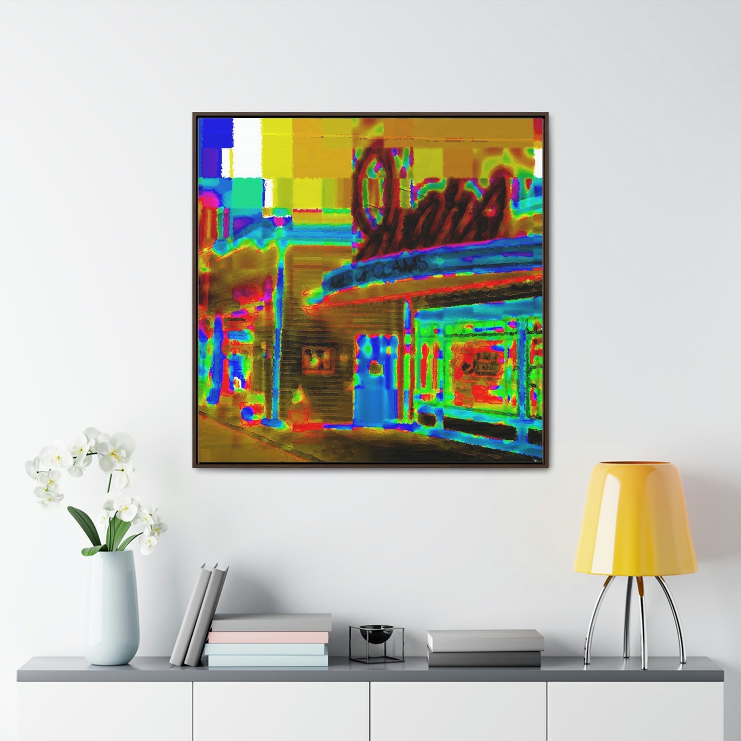 Gallery Canvas Wraps, Square Frame ...  In-A-Hurry & Stressed? ... Remember: Keep "Clam" ... Clam_Happy ...  'Ivars: Seattle Waterfront' ... Personal Archives ... Original Works ...