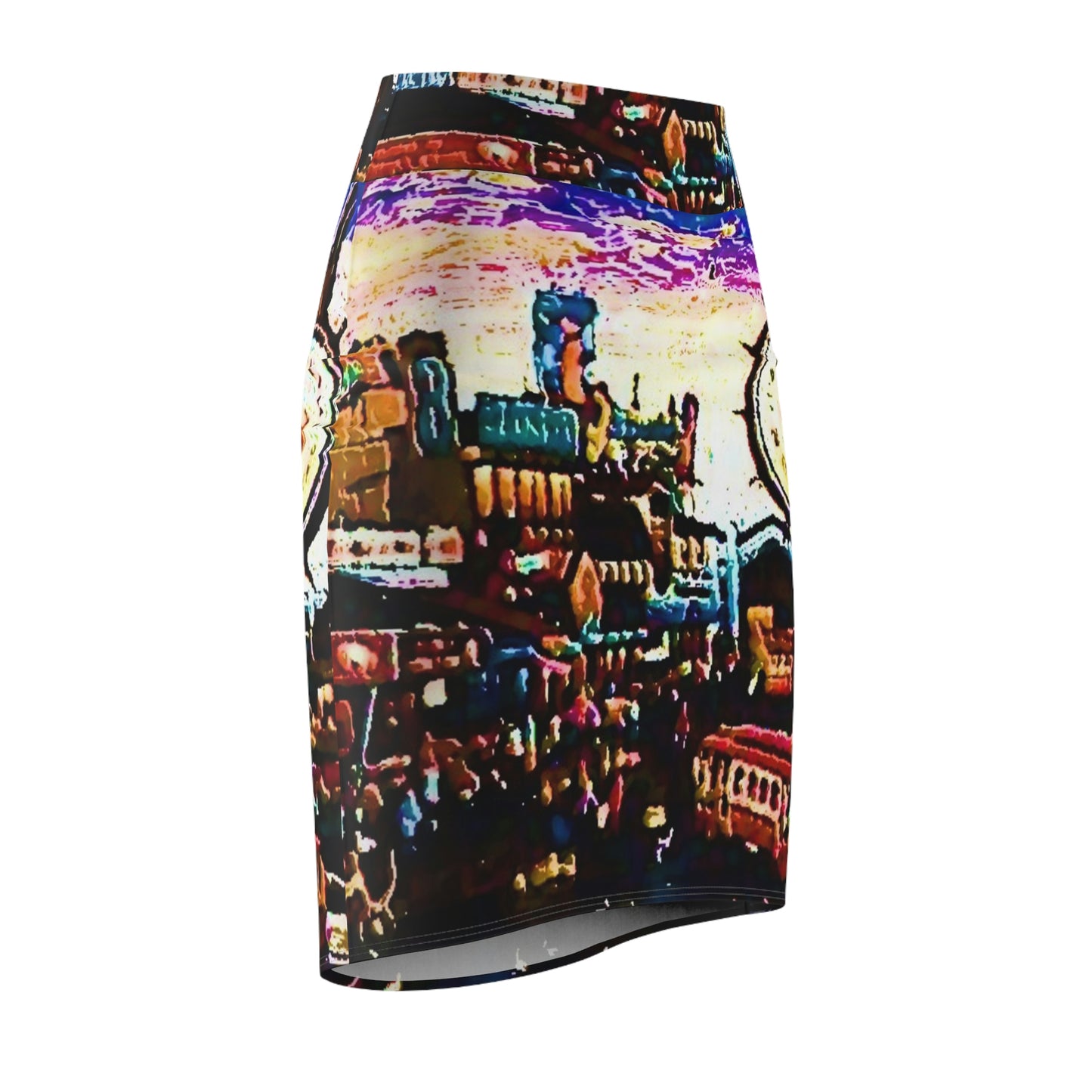 Women's Pencil Skirt ... "No.9 Fishermen's Grotto - Fishermen's Wharf, SF, California" ... Family Archives: 1970's ... Original Works ...