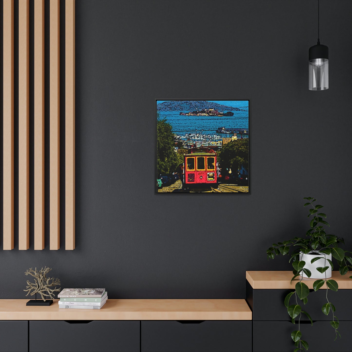 Gallery Canvas Wraps, Square Frame ... San Francisco ... 'A Rice-A-Roni-A-San Francisco Treat' ... "A Cable Car Classic" ... Family Archives: 1973 ... Original Works ...
