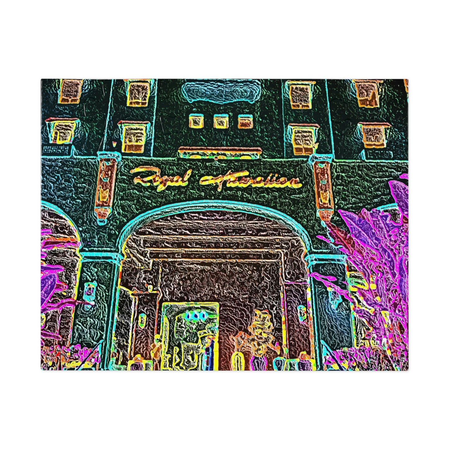 Jigsaw Puzzle (30, 110, 252, 500,1000-Piece) ... "La Grande Entree" At: 'The Pink Palace' ... The Royal Hawai'ian ... Honolulu, HI ... '27Oct2014' ... Original Works ...