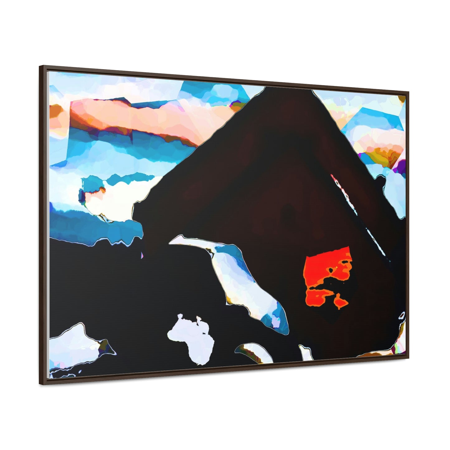 Gallery Canvas Wraps, Horizontal Frame ... After An Intense Snow Storm ... 'Digging Out' ... A Vehicle & Cabin "In The Mountains" ... March 2023 ... Original Works ...