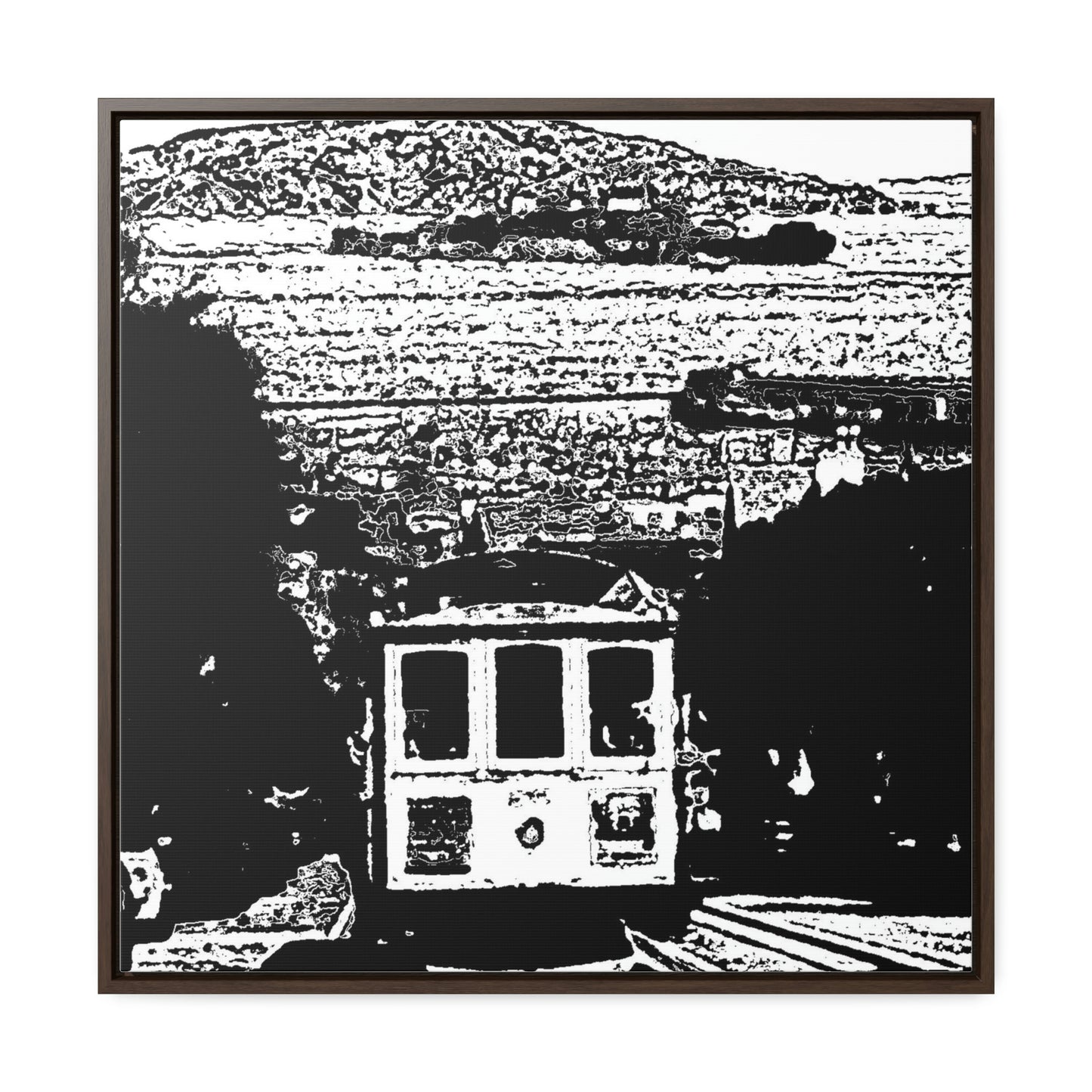 Gallery Canvas Wraps, Square Frame /// San Francisco ... 'A Rice-A-Roni-A-San Francisco Treat' ... "A Cable Car Classic" ... Family Archives: 1973 ... Original Works ...