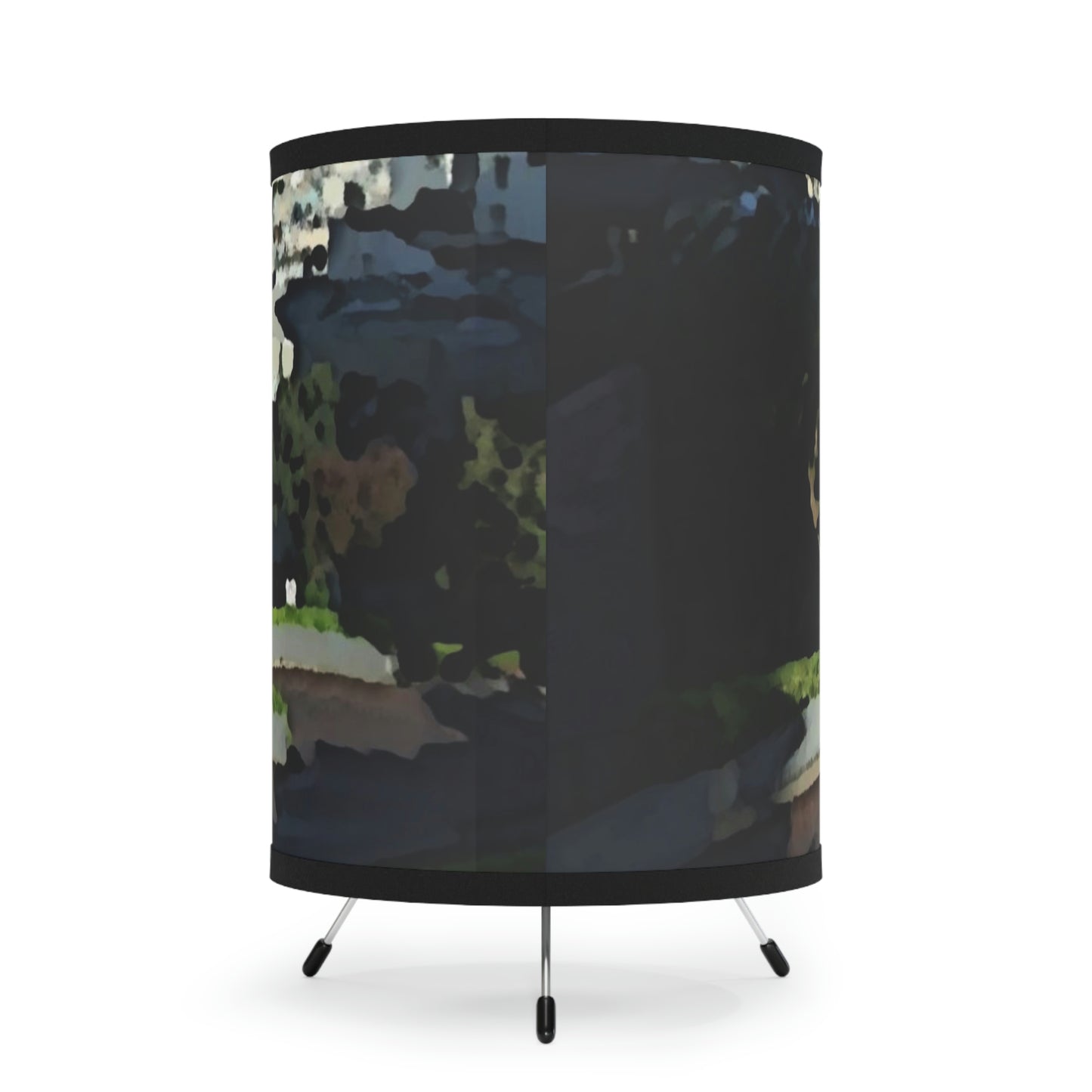 Tripod Lamp with High-Res Printed Shade, US\CA plug ... "Lombard Street San Francisco, CA, USA" ... Family Archives 1970's ... Original Works ...
