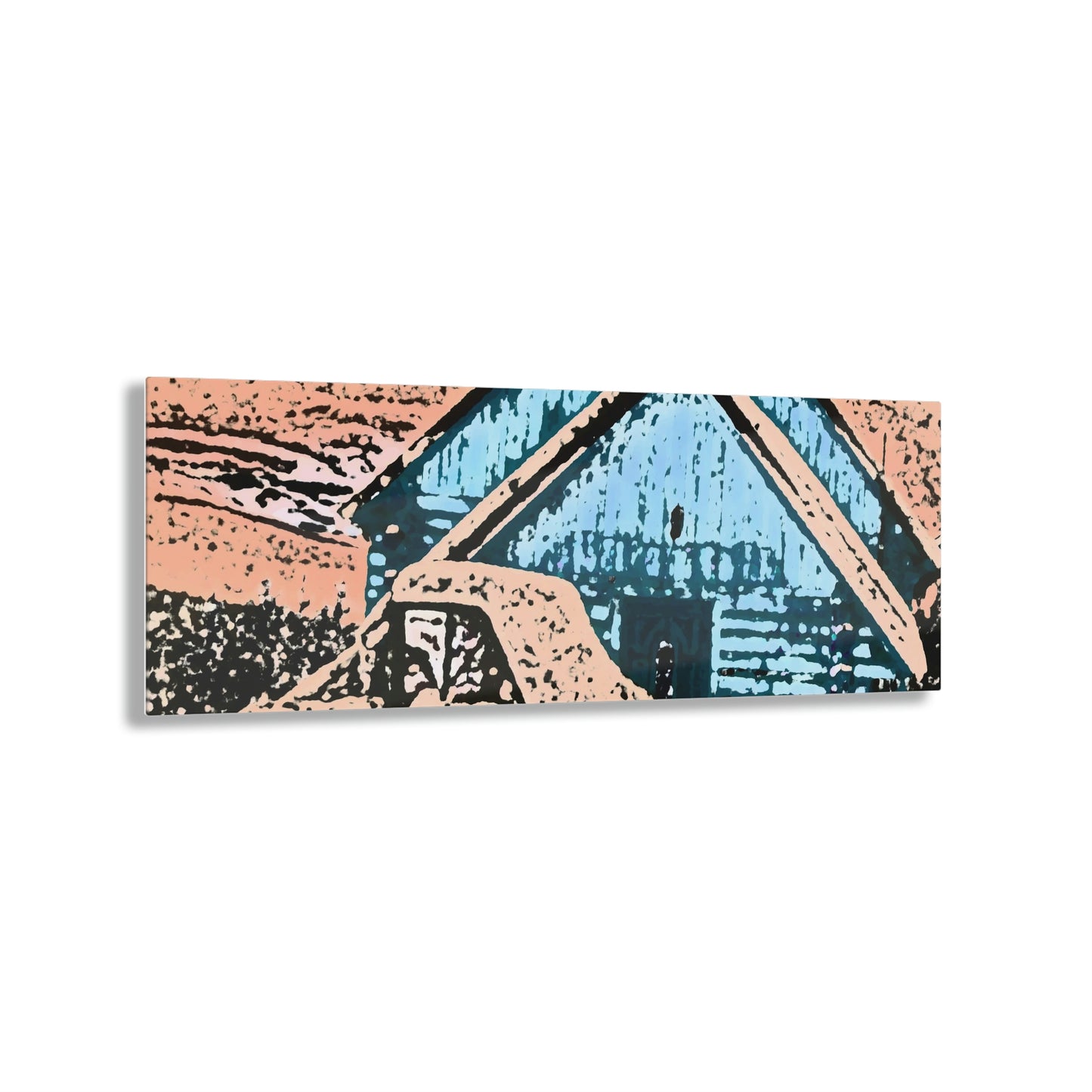 Acrylic Prints ... After An Intense Snow Storm ... 'Digging Out' ... A Vehicle & Cabin "In The Mountains" ... March 2023 ... Original Works ...