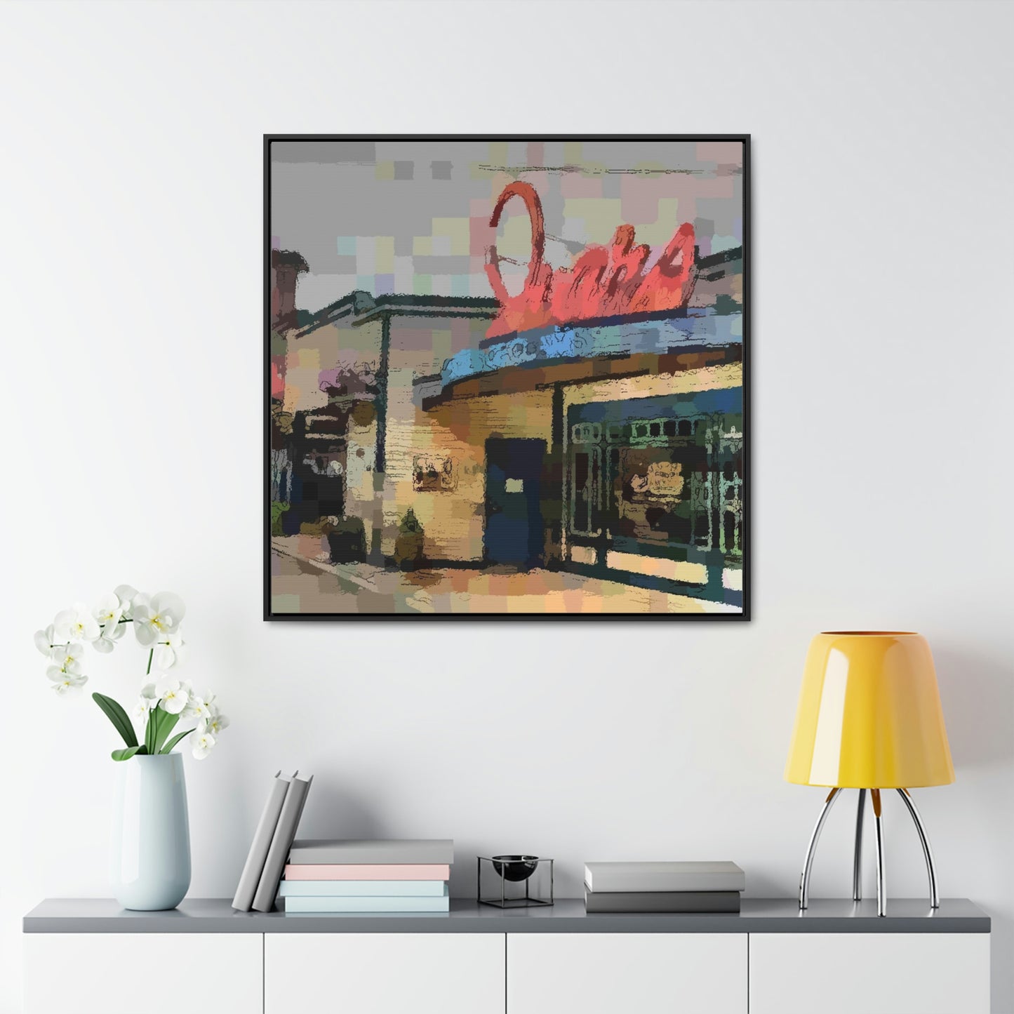 Gallery Canvas Wraps, Square Frame ...  In-A-Hurry & Stressed? ... Remember: Keep "Clam" ... Clam_Happy ...  'Ivars: Seattle Waterfront' ... Personal Archives ... Original Works ...