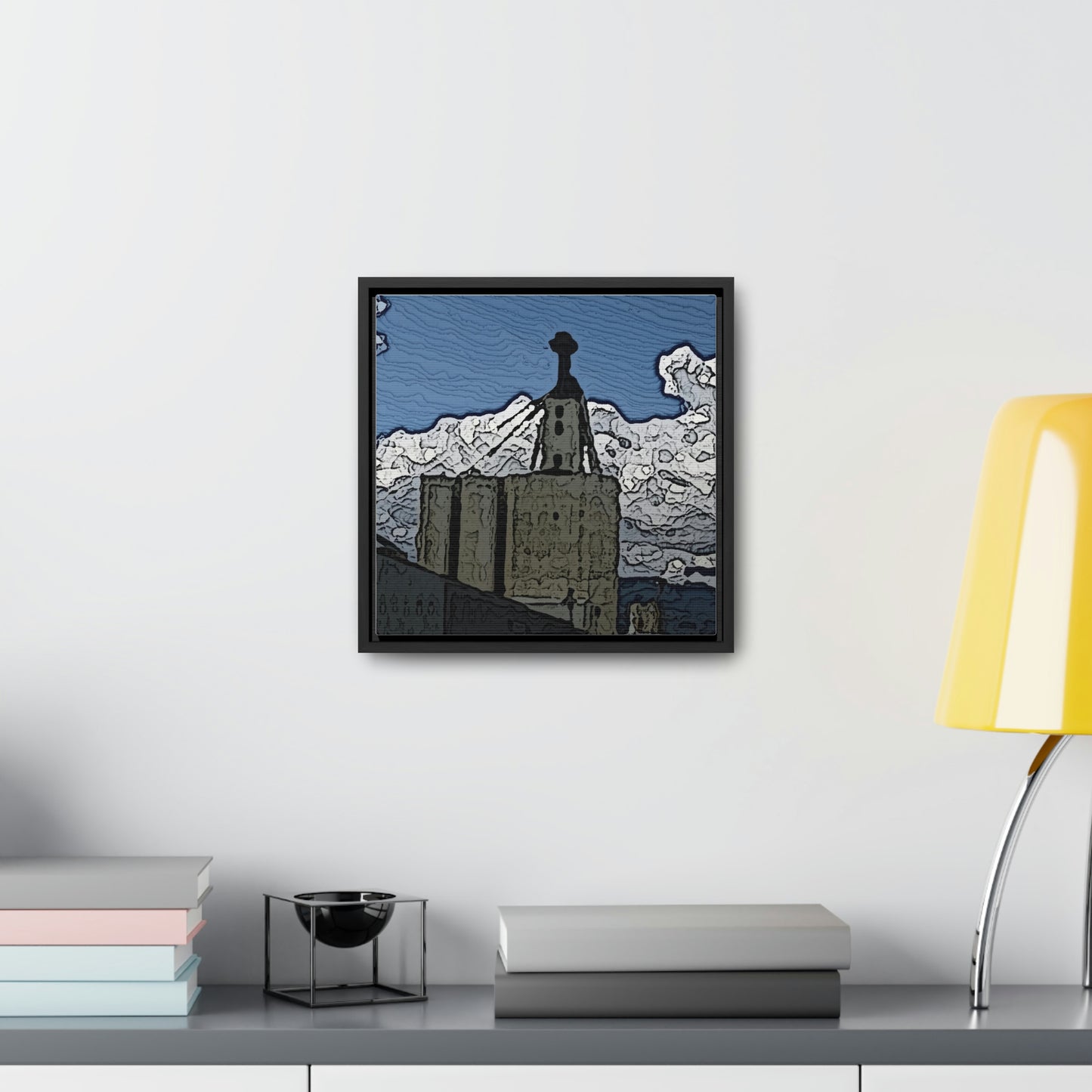 Gallery Canvas Wraps, Square Frame ..."ICP: Idaho County Propane ... 'Production Facilities Grangeville, Idaho' ... "  Original Works: Rendering Time: 10 Hours ...