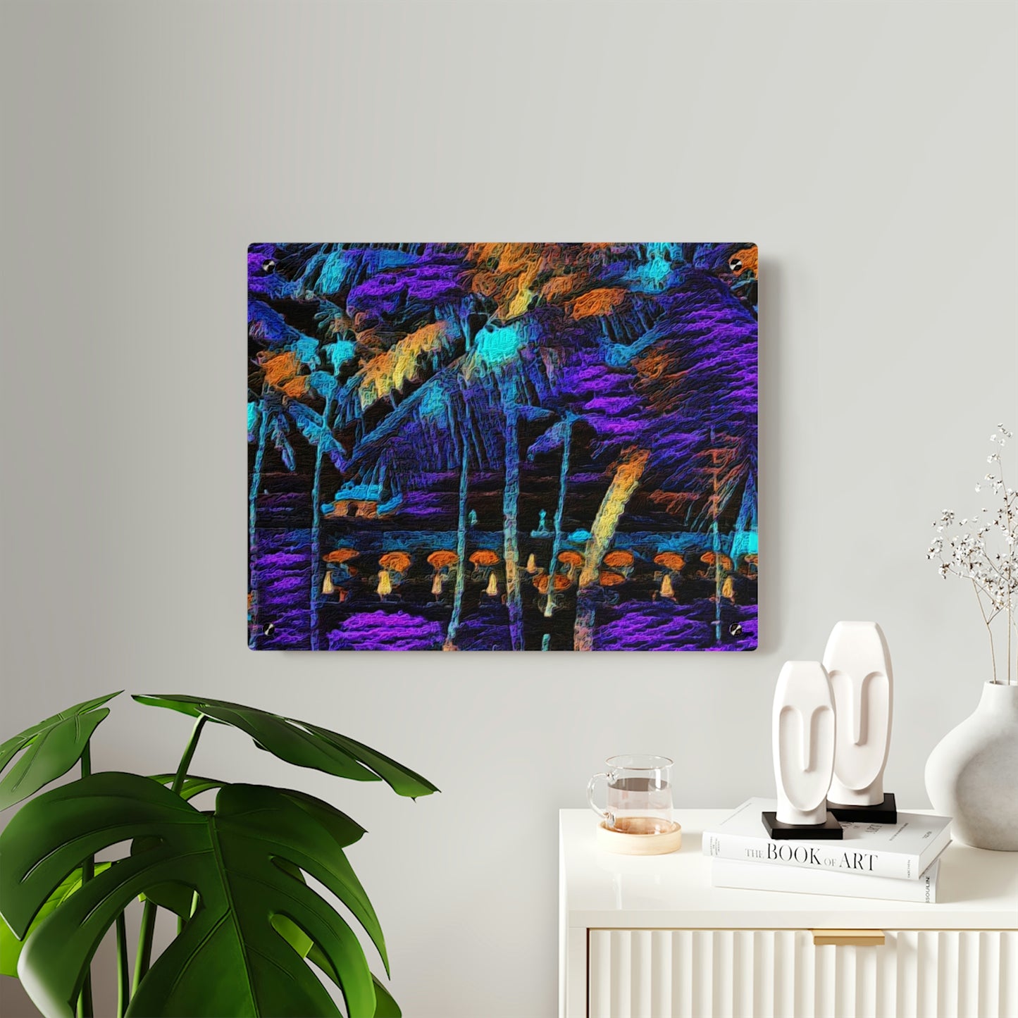 Acrylic Wall Art Panels ... "The Royal Hawai'ian: Waikiki Beach_Beach" ... Honolulu, HI ... Ocotber 2014 (Halloween) ... Original Works ...