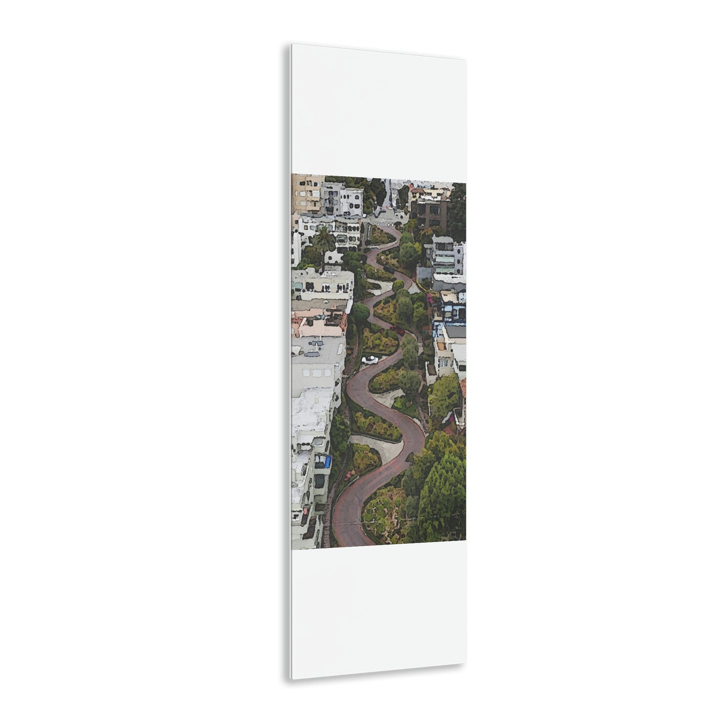 Acrylic Prints ... A Crazy Street ... 'Eight Winding Curve-Switchbacks' ... "Lombard Street, San Francisco, CA' ... Family Archives: 1970's ... Original Works ...