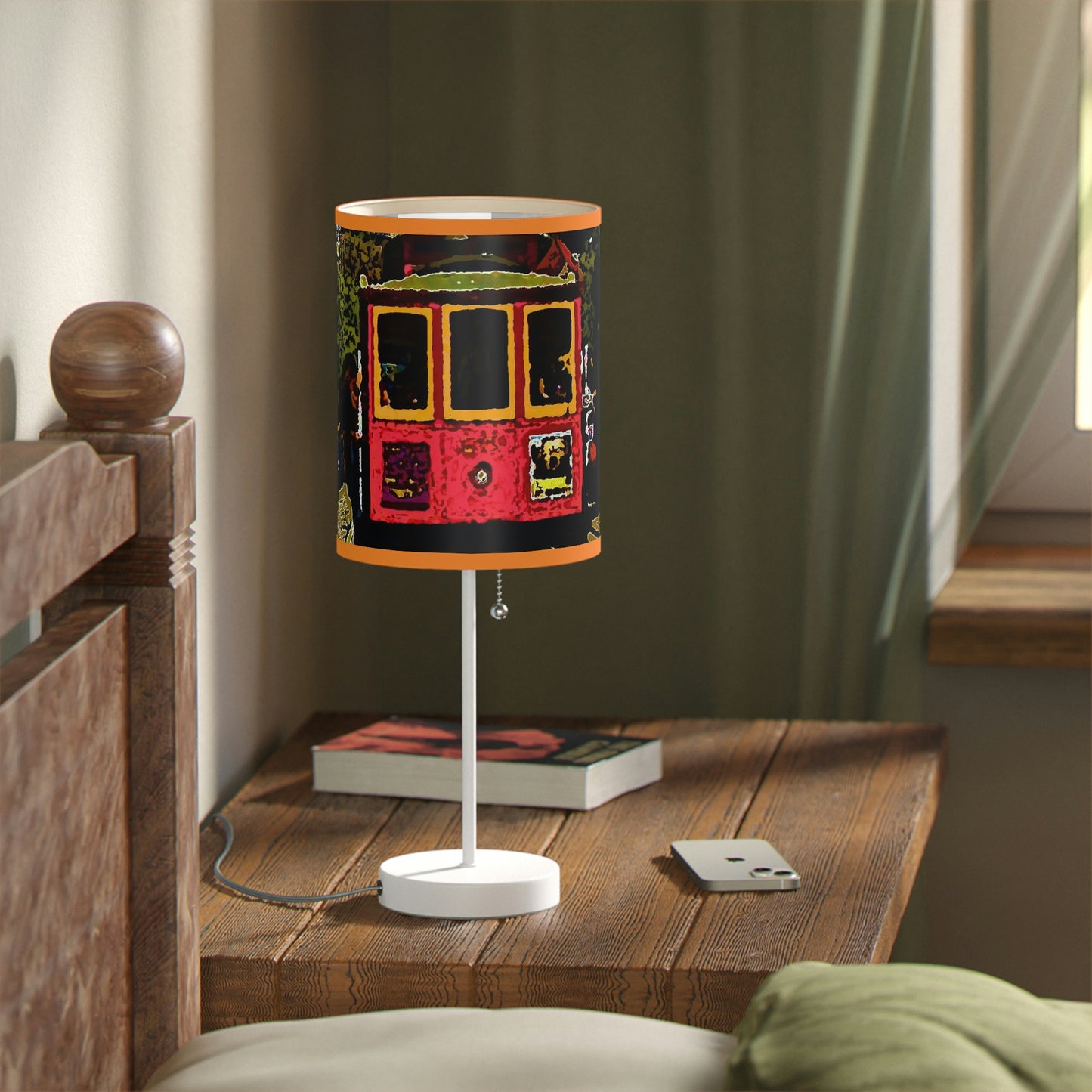 Lamp on a Stand, US|CA plug ... San Francisco ... 'A Rice-A-Roni-A-San Francisco Treat' ... "A Cable Car Classic" ... Family Archives: 1973 ... Original Works ...