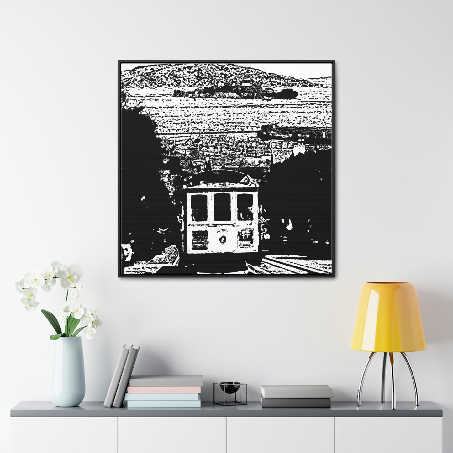 Gallery Canvas Wraps, Square Frame /// San Francisco ... 'A Rice-A-Roni-A-San Francisco Treat' ... "A Cable Car Classic" ... Family Archives: 1973 ... Original Works ...