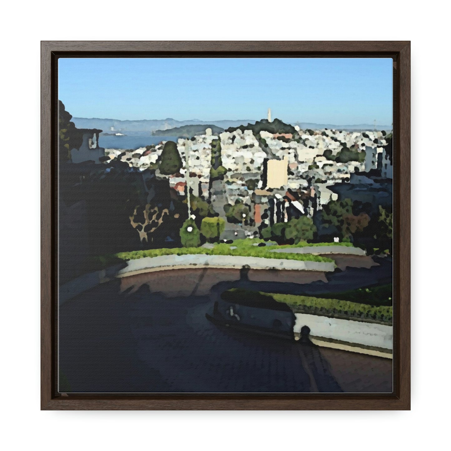 Gallery Canvas Wraps, Square Frame ...  "Lombard Street San Francisco, CA, USA" ... Family Archives 1970's ... Original Works ...