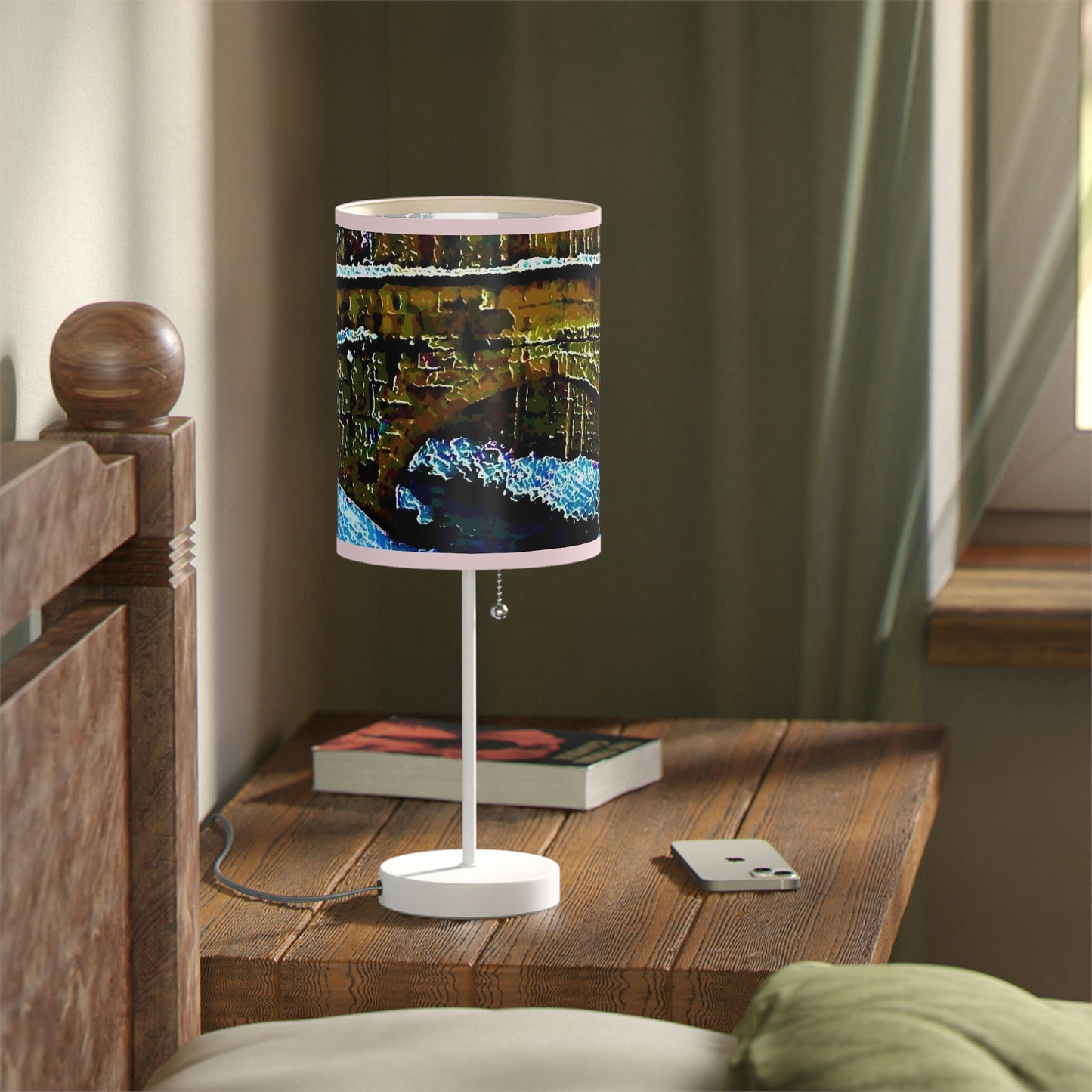 Lamp on a Stand, US|CA plug ... Walikng The Streets & Alleys ... 'Strolling The Canals ... '  ... Original Works  ...