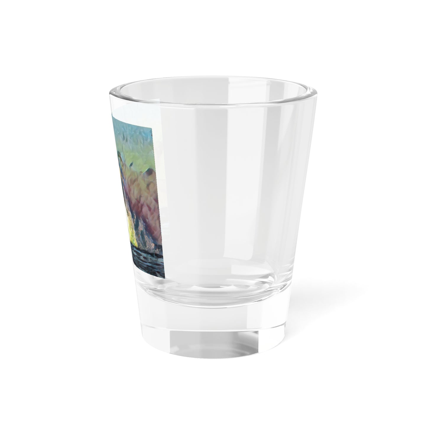 Shot Glass, 1.5oz ... An Extraordinary Humpback Breach ... 'With Explosive Energy' ... Family Archives (KPH) ... Circa: 21st Century. Maui, HI ... Original Works ...