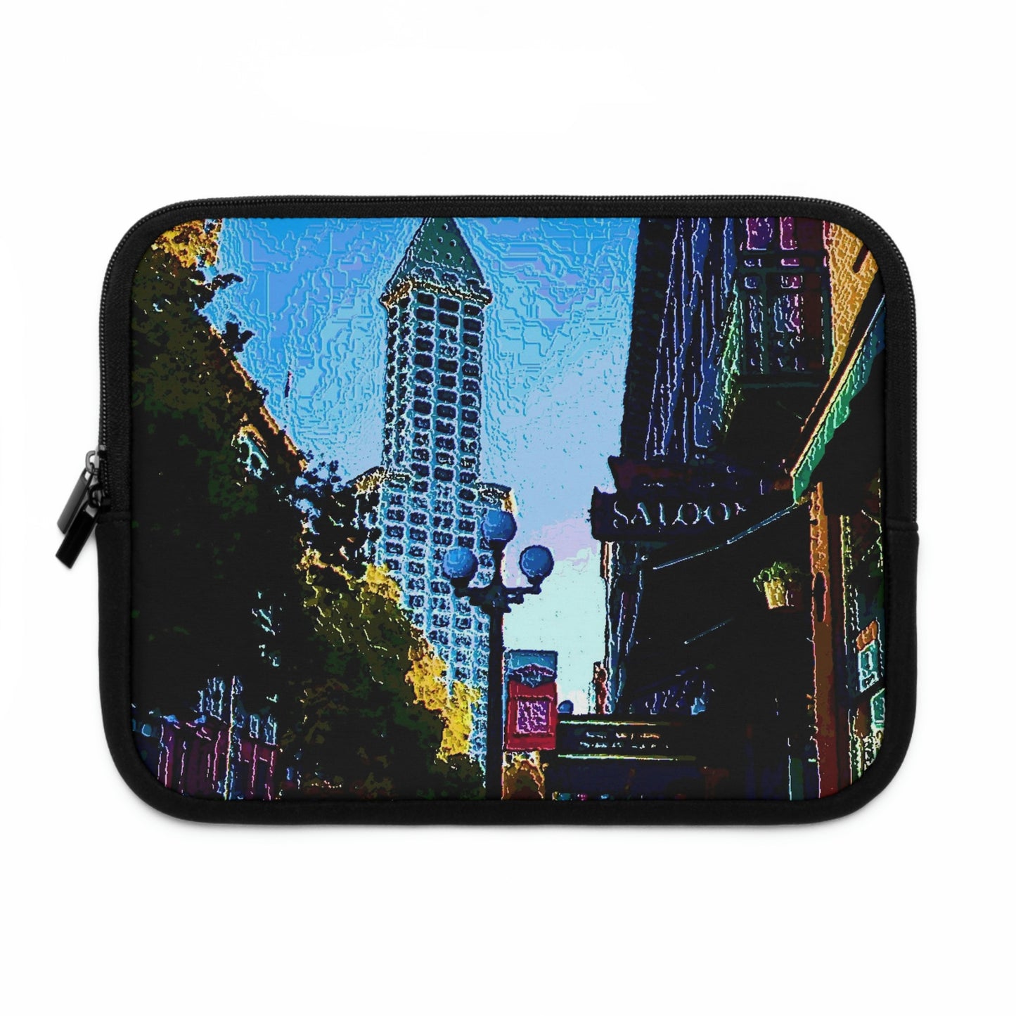 Laptop Sleeve ...  Pioneer Square & Smith Tower ... 'That World Famous View' ... Colleague Supplied Photo ... Original Works ...