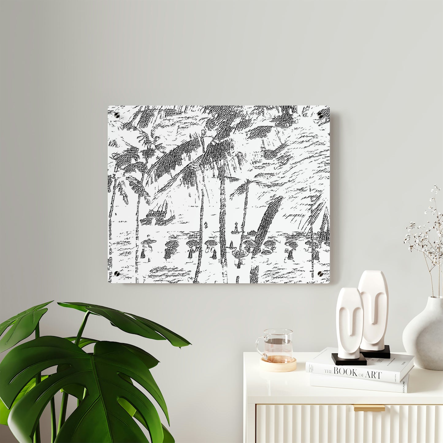 Acrylic Wall Art Panels ... "The Royal Hawai'ian: Waikiki Beach_Beach" ... Honolulu, HI ... Ocotber 2014 (Halloween) ... Original Works ...