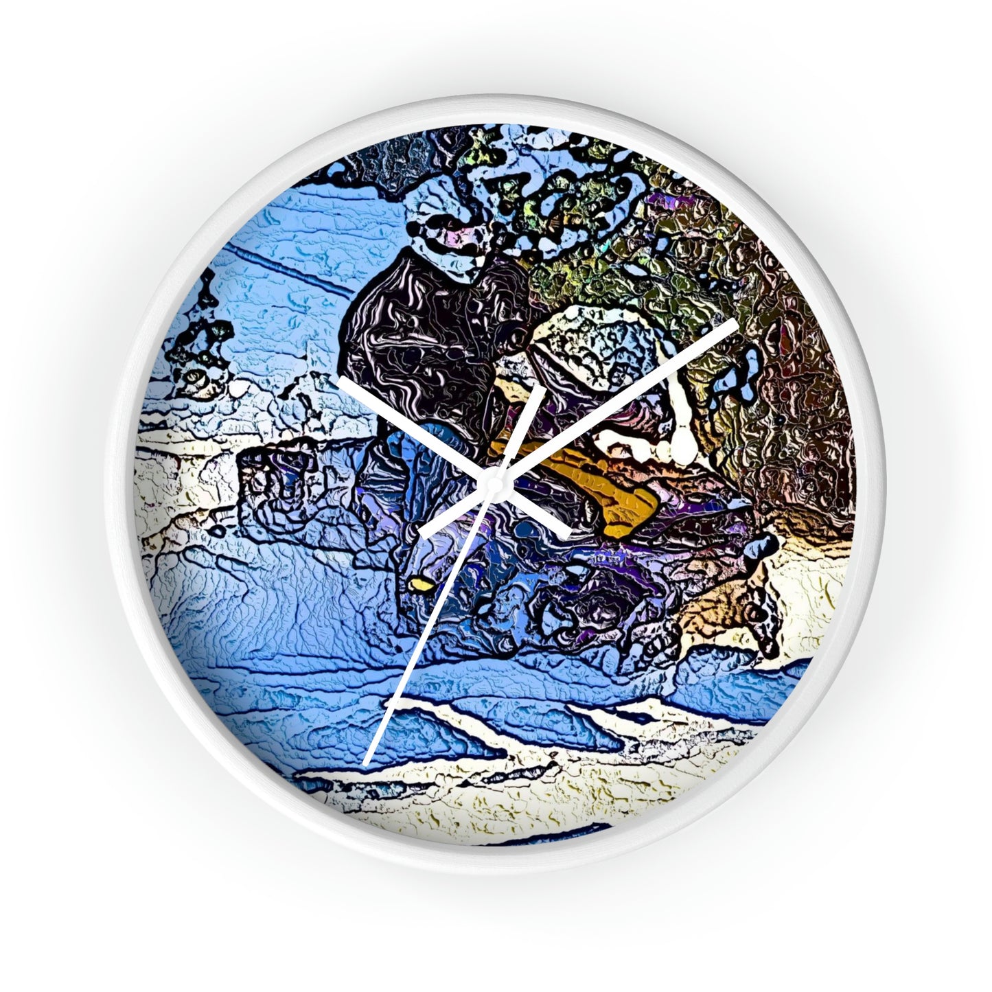 Wall clock ... Blasting Through-The-Powder ... 'Central Idaho Mounains ... ' 2Dec22 ...