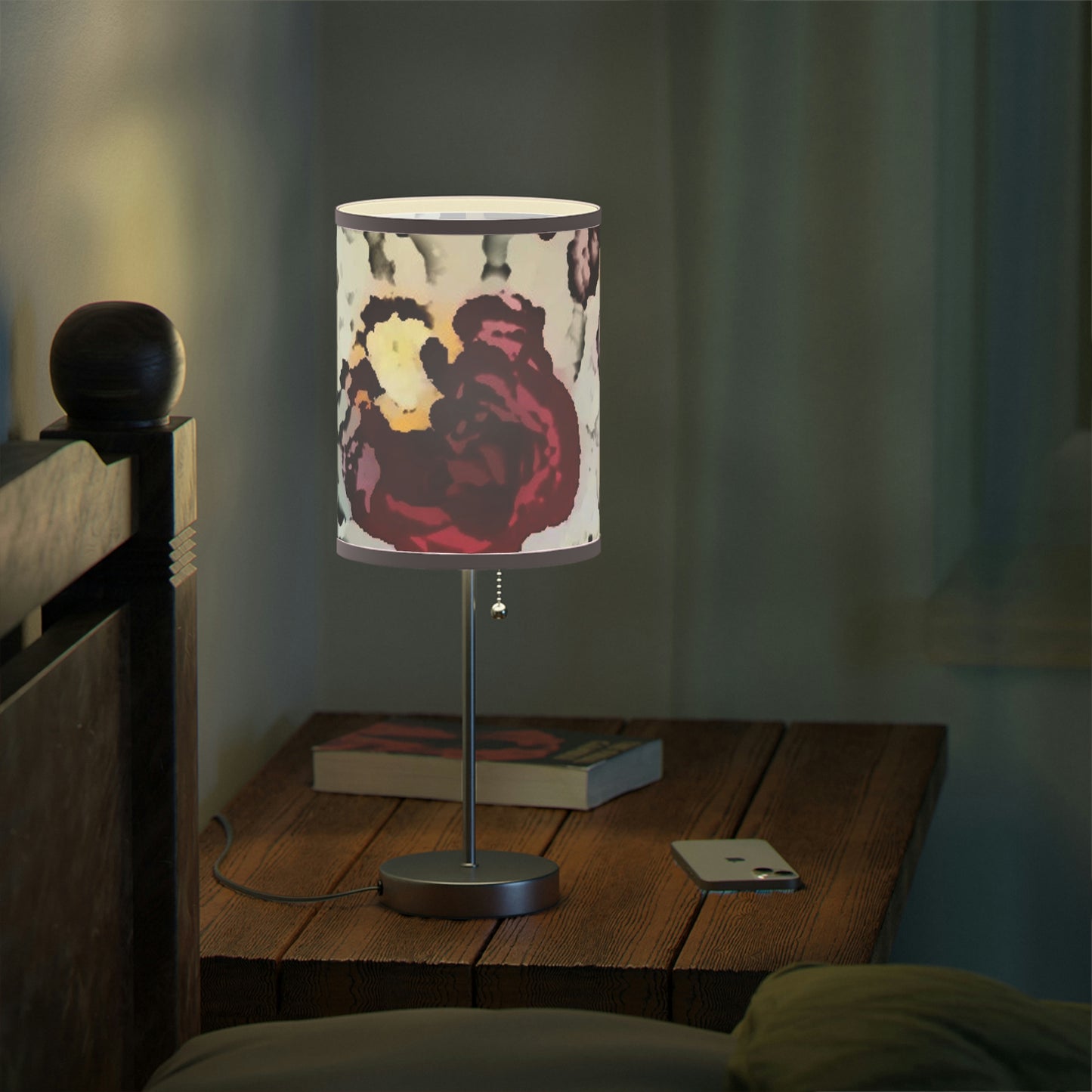 Lamp on a Stand, US|CA plug ... "A Friendly Flower" ... Pointsettia 'Pointing' ... Original Works ... (Supplied Photograph) ...