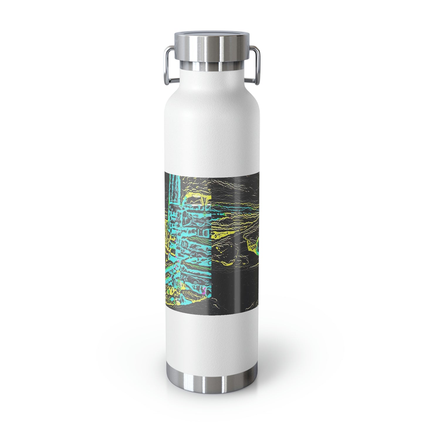 Copper Vacuum Insulated Bottle, 22oz ... "Snow Vehicle In Snow Storm At-Rest" ... Circa 12Mar23 ... Central Idaho ... 18-Hours Rendering Time: Original Works ...