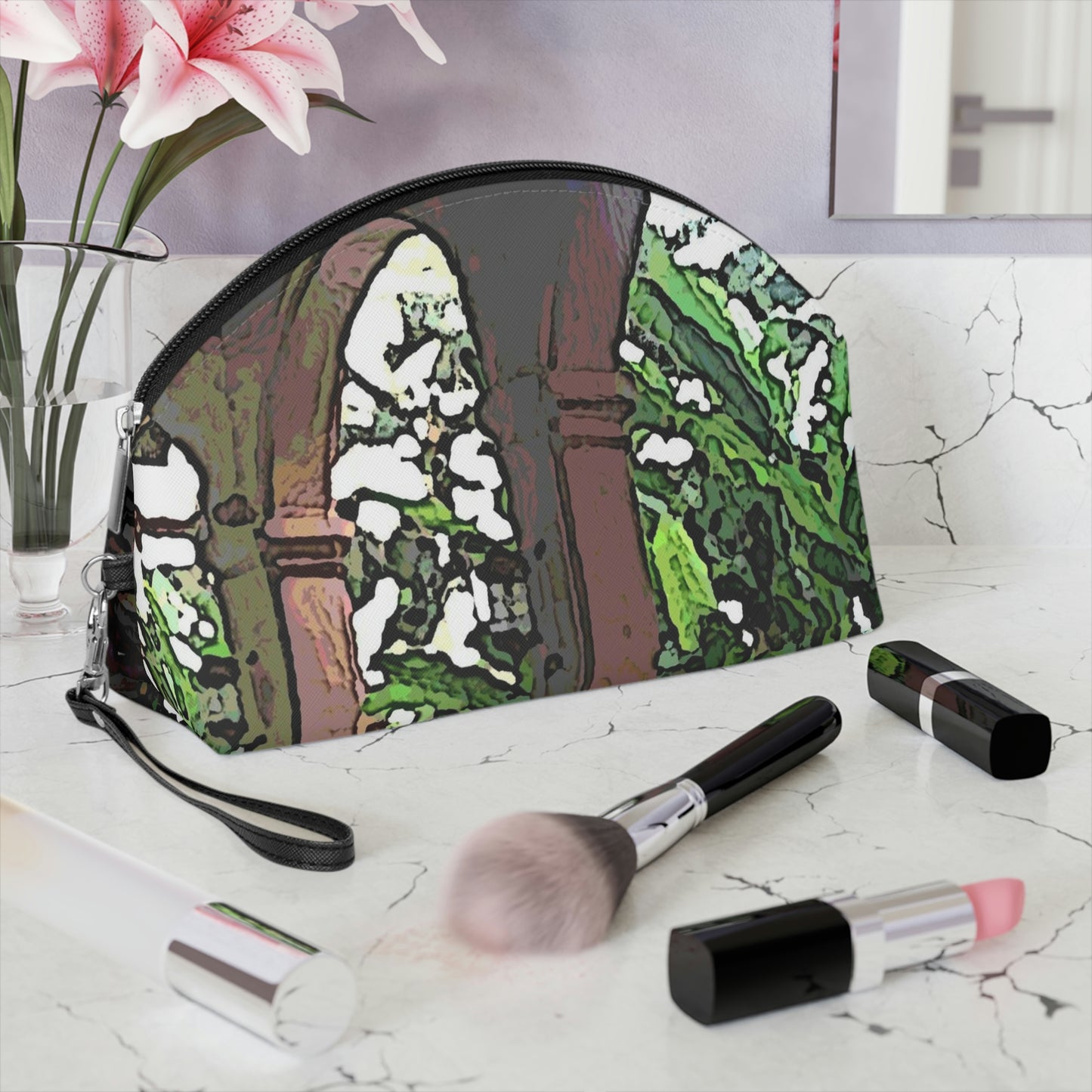 Makeup Bag ...  Lanai & Rocking Chairs At: 'The Pink Palace' ... The Royal Hawai'ian ... Honolulu, HI ... '27Oct2014' ... Original Works ...