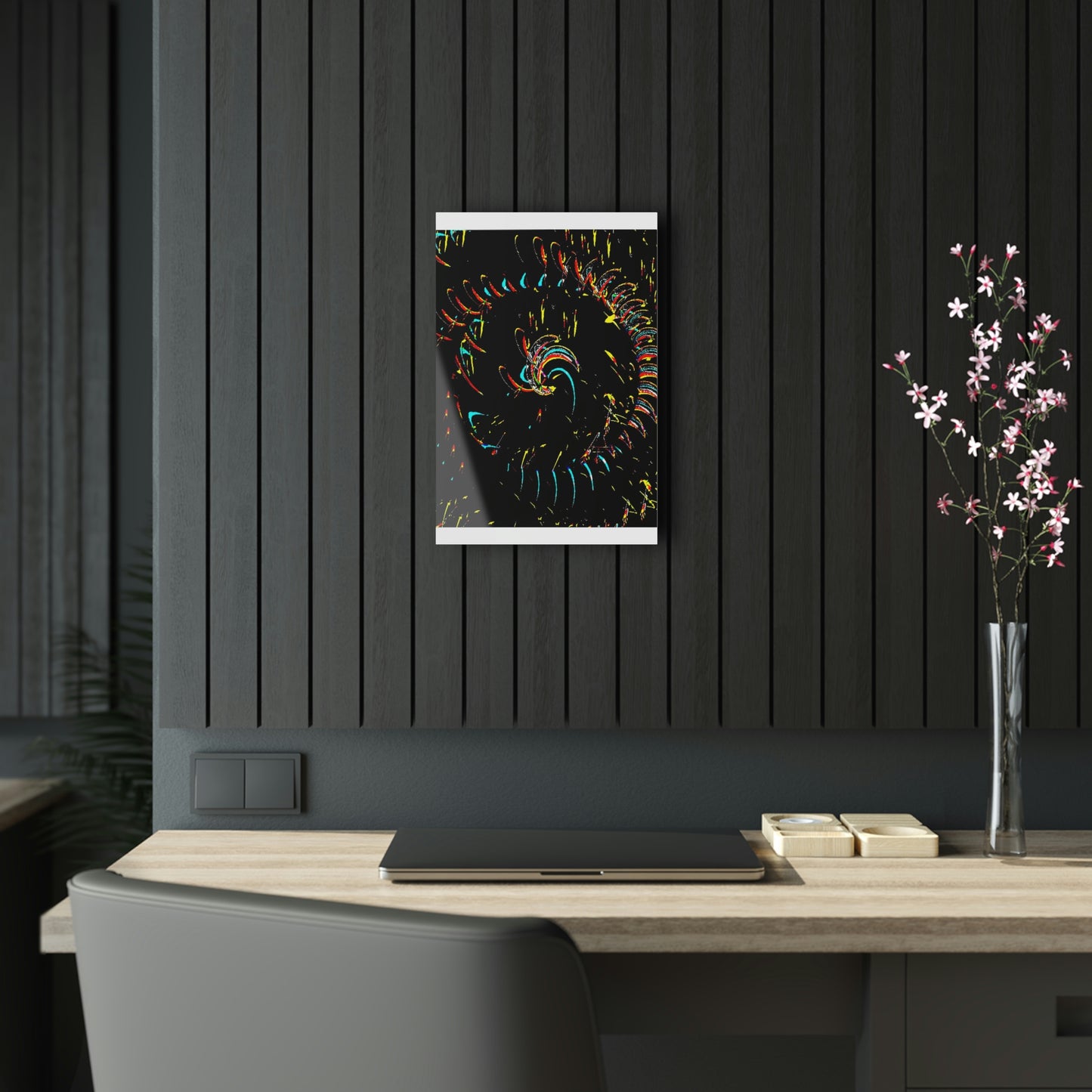 Acrylic Prints ... "Waning Moon" ... Central Idaho ... October 2022 ... Rendering Time: 22 Hours ... Original Works ...