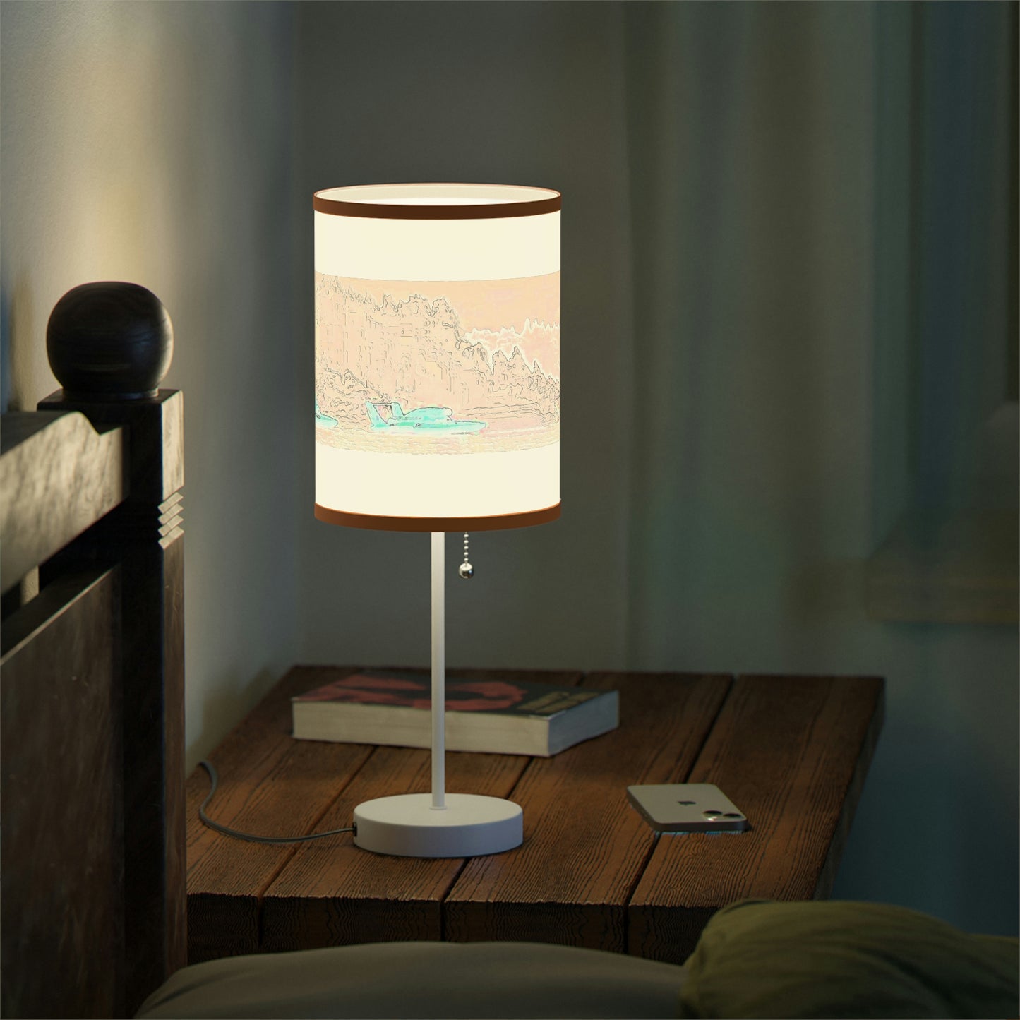 Lamp on a Stand, US|CA plug ... Seattle Columbia Cup On Lake Washington ... "Dave Wilcox Heads For The Win" ... Associate Gift-Photo ... Original Works ...