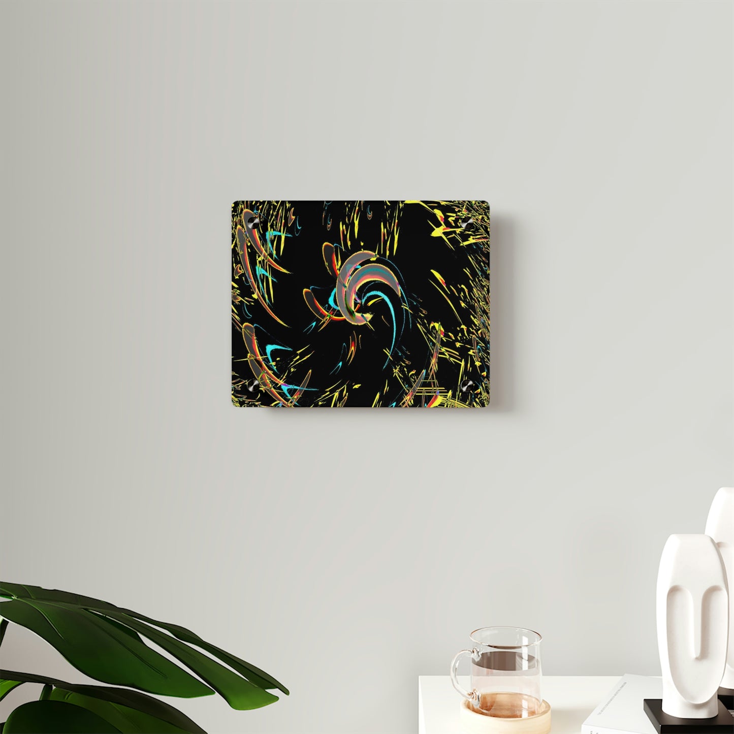 Acrylic Wall Art Panels ... "Waning Moon" ... Central Idaho ... October 2022 ... Rendering Time: 22 Hours ... Original Works ...
