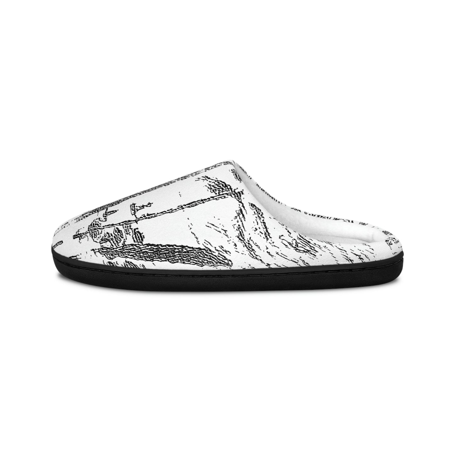 Men's Indoor Slippers ... "The Royal Hawai'ian: Waikiki Beach_Beach" ... Honolulu, HI ... October 2014 (Halloween) ... Original Works ...