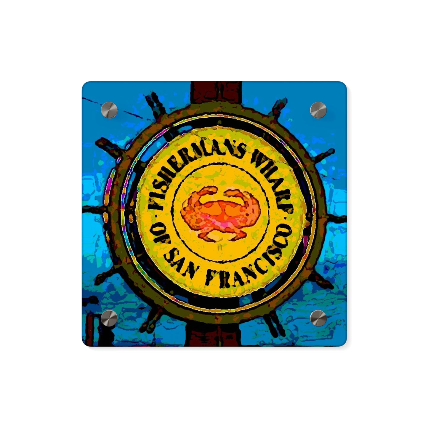Acrylic Wall Art Panels ...  "No.9 Fishermen's Grotto - Fishermen's Wharf, SF, California" ... Family Archives: 1970's ... Original Works ...