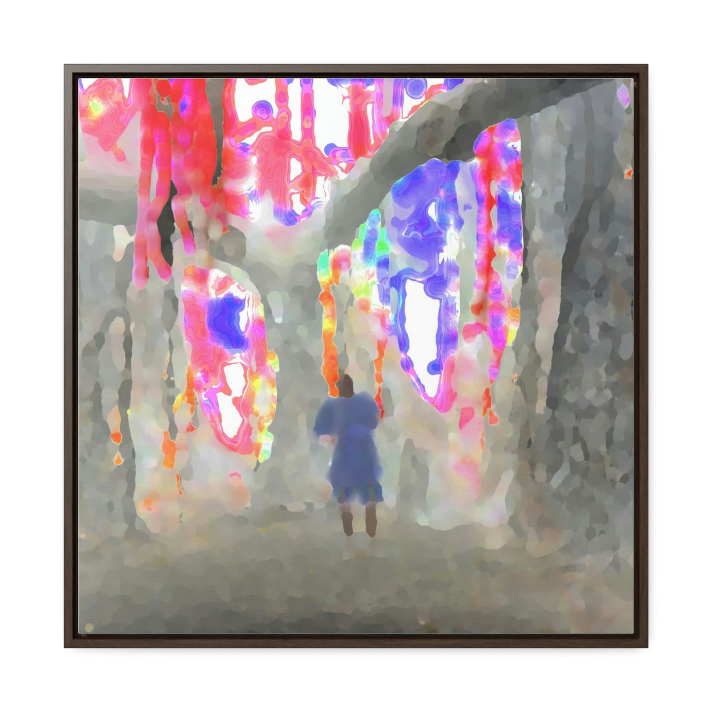 Gallery Canvas Wraps, Square Frame ... 'More' ... Jesuit Philosophy ... "In The Polynesian Banyans ..."