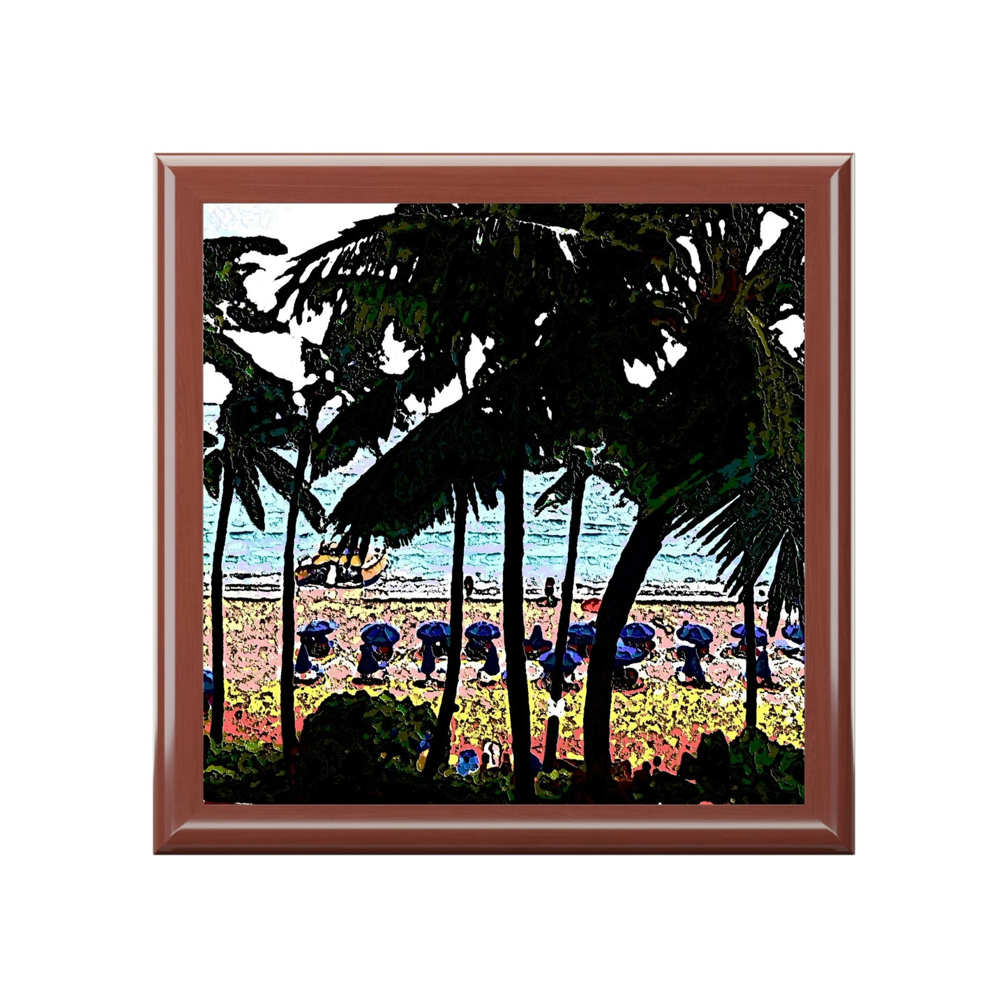Jewelry Box ... "A Beautiful Beach Amongst The Palms" ... The Outrigger Waikiki, Honolulu, Oahu ... Original Works ...