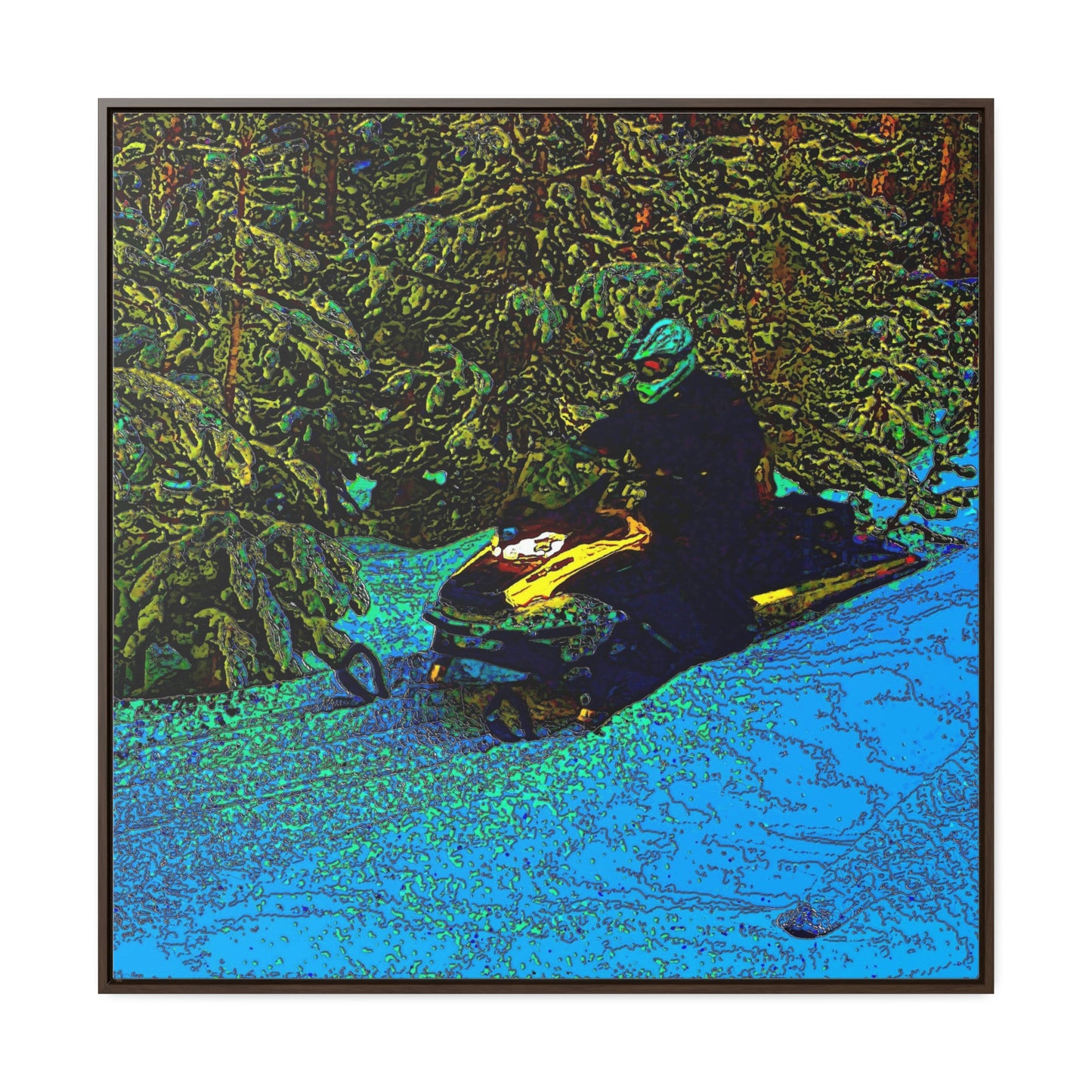 Gallery Canvas Wraps, Square Frame ... Yep ... "Another Day ... Riding Through The Wilderness ... " ... February 2023 ... Original Works ...
