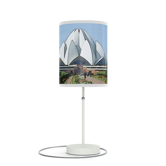 Lamp on a Stand, US|CA plug ... 'Bahai'i House-Of-Worship' ... "Lotus Temple: Delhi, India, 2008" ... Original Works ...