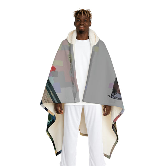 Hooded Sherpa Fleece Blanket ... In-A-Hurry & Stressed? ... Remember: Keep "Clam" ... Clam_Happy ...  'Ivars: Seattle Waterfront' ... Personal Archives ... Original Works ...
