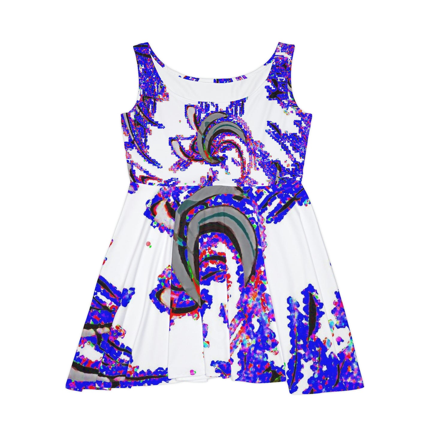 Women's Skater Dress ... "Waning Moon" ... Central Idaho ... October 2022 ... Rendering Time: 22 Hours ... Original Works ...
