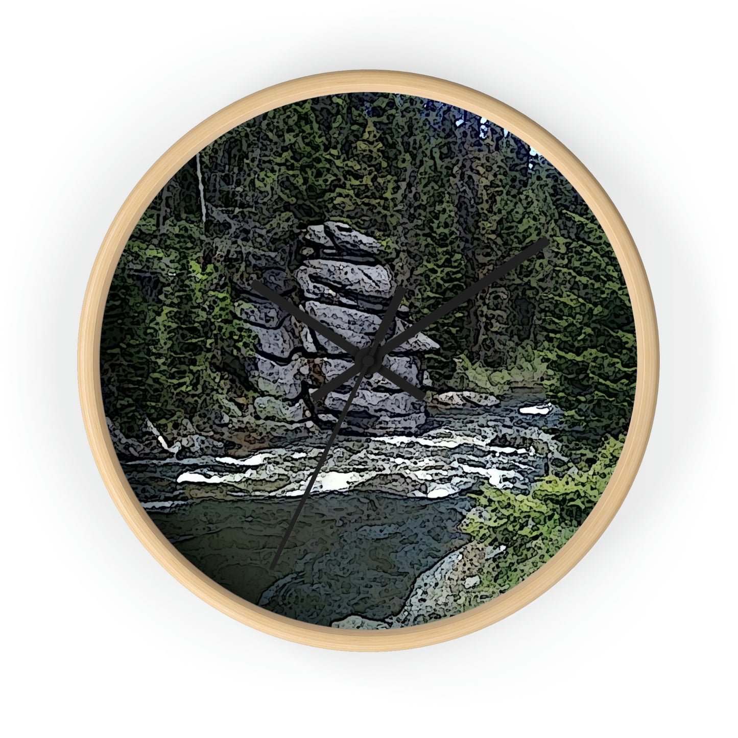 Wall clock ...  "I Am Innocent" ... Tricky-Dick Immortalized ... Nixon Rock: Along The River ... Central Idaho, Summer 2020 ... Original Works ...
