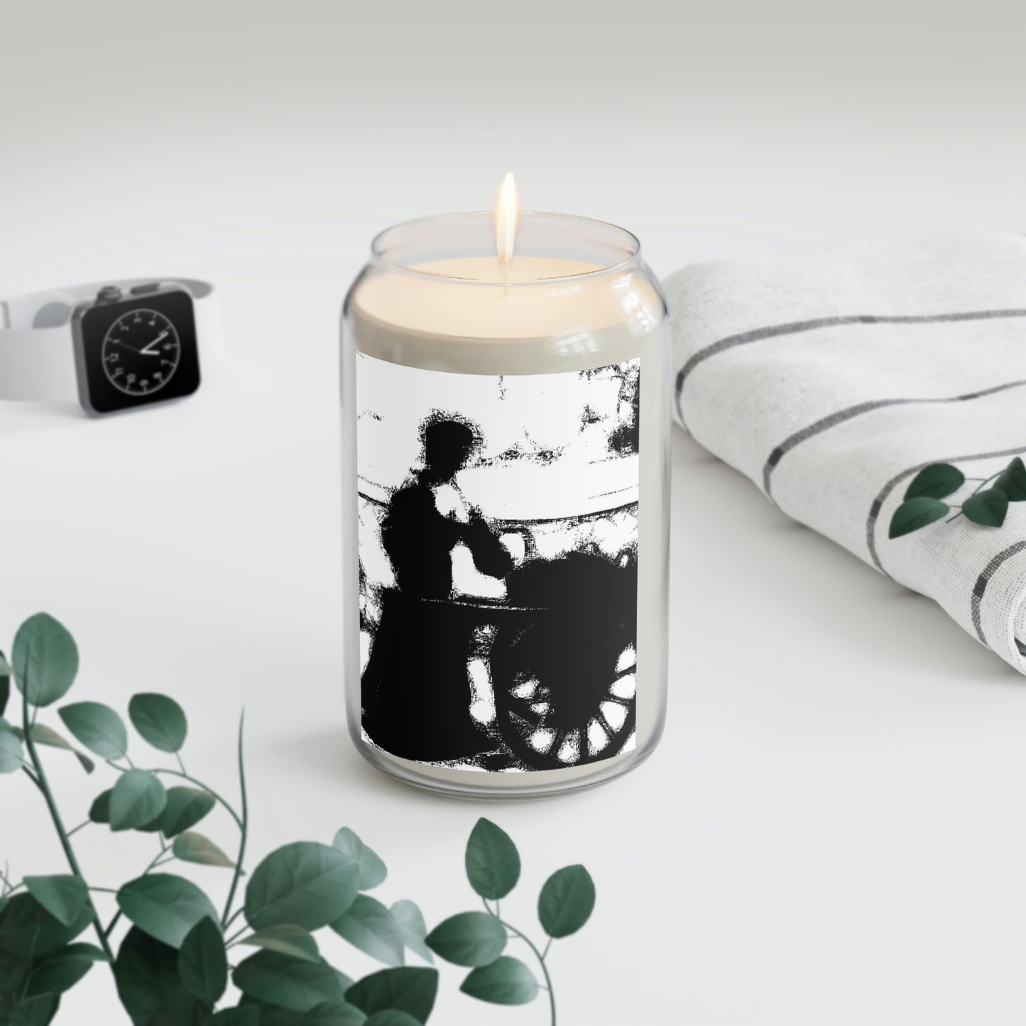 Scented Candle, 13.75oz ... Dublin's "Molly Malone Along Grafton Street" ... Cryin' Cockels & Muscles Alive-Alive-Oh ... Circa 2003 ... Original Works ...