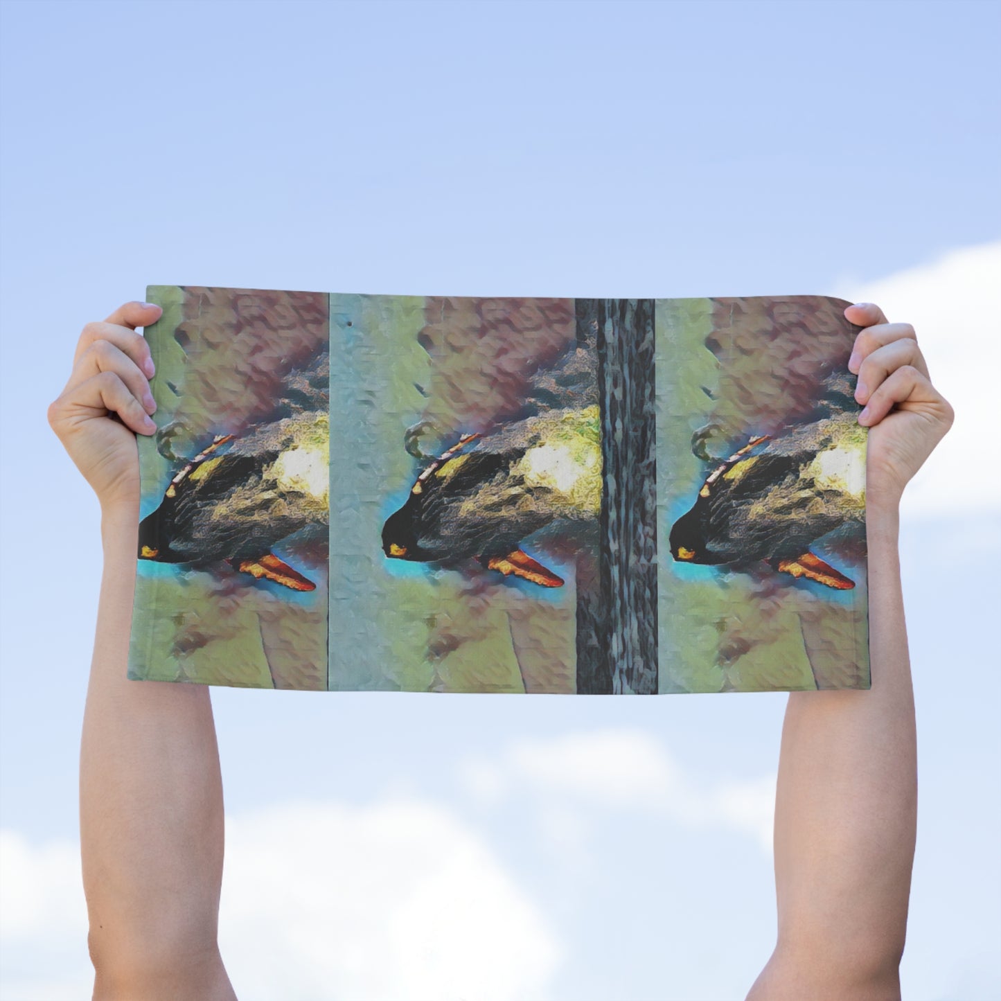 Rally Towel, 11x18 ... An Extraordinary Humpback Breach ... 'With Explosive Energy' ... Family Archives (KPH) ... Circa: 21st Century. Maui, HI ... Original Works ...