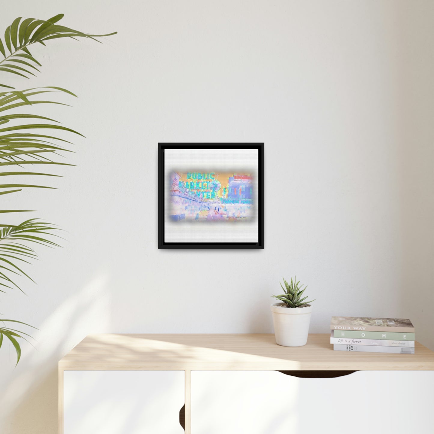 Matte Canvas, Black Frame ... PPM: Pike Place Market ... Original Work ... Winter 2022 ...