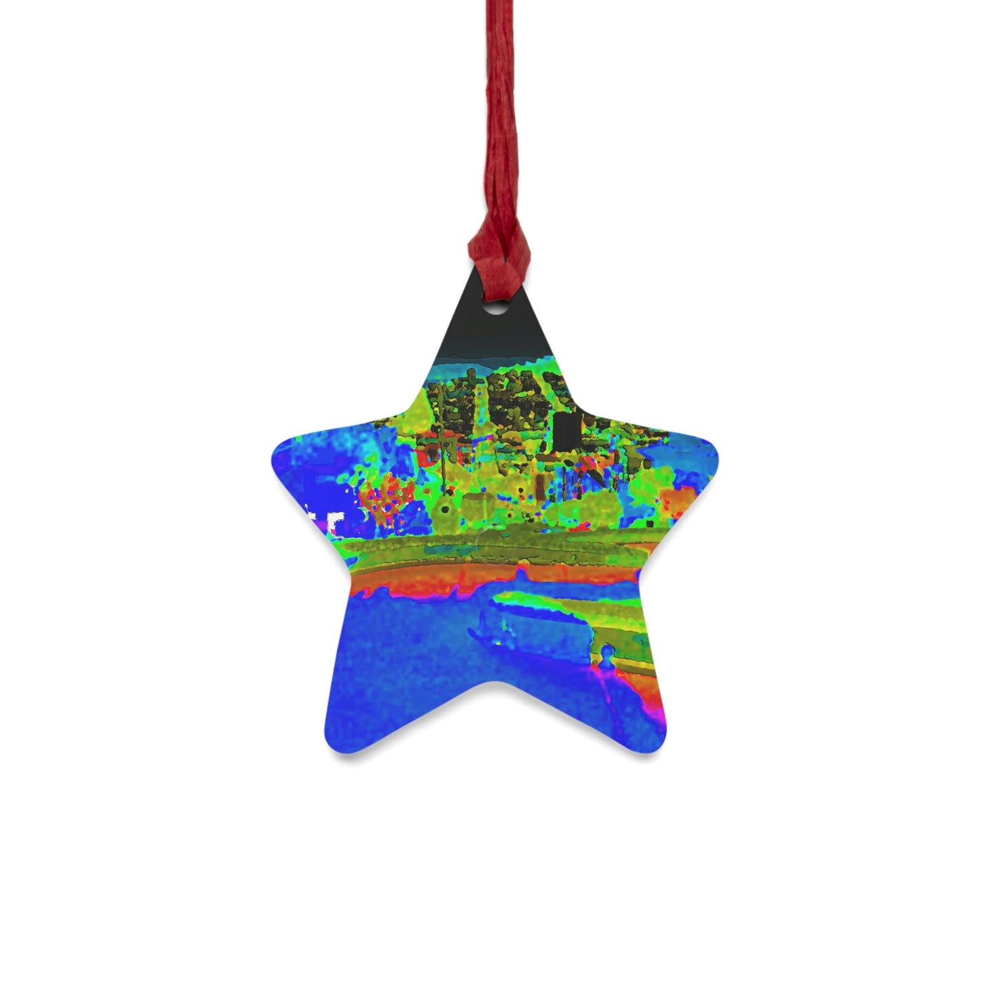 Wooden Ornaments ... "Lombard Street San Francisco, CA, USA" ... Family Archives 1970's ... Original Works ...
