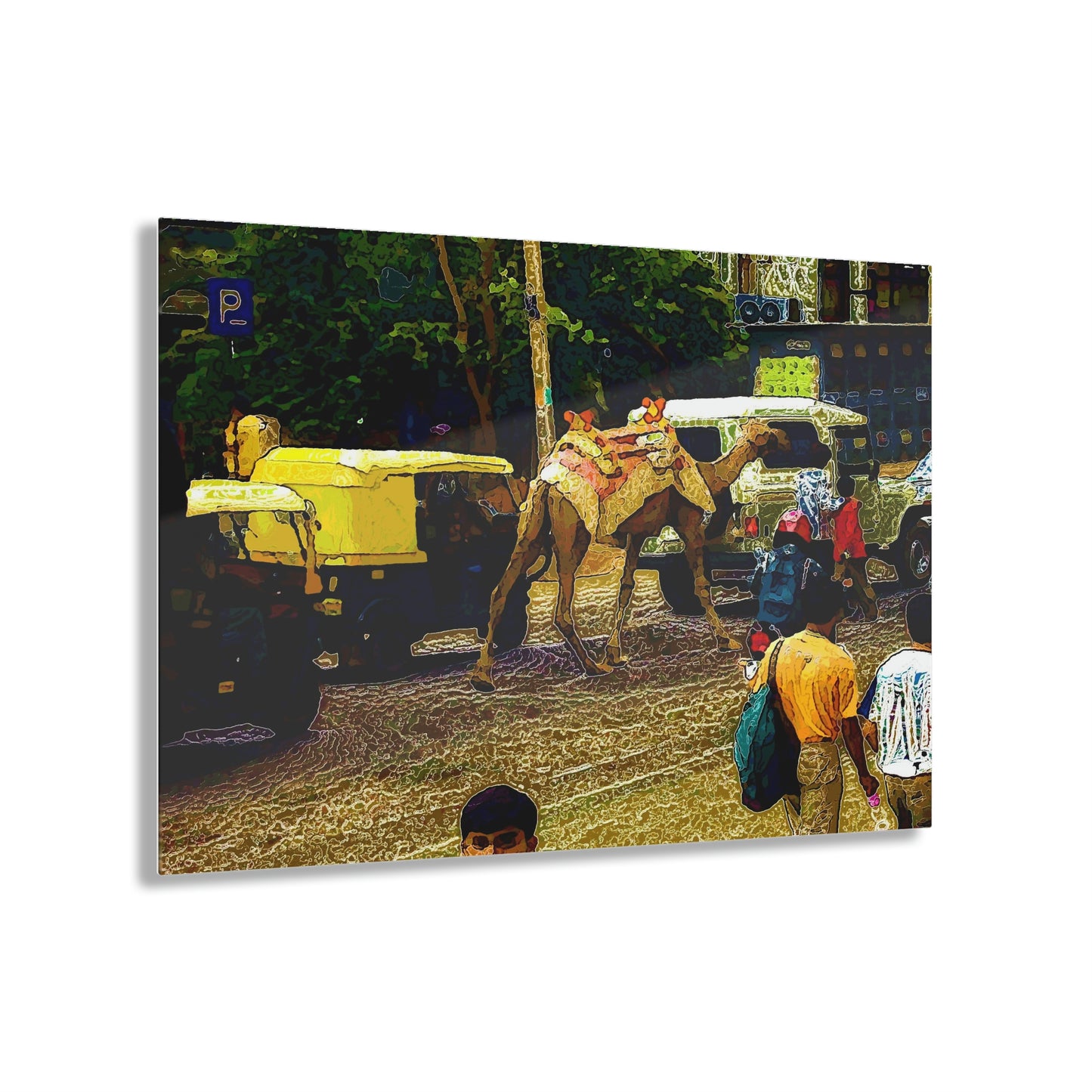 Acrylic Prints ... "Truckin'-Up-To-Buffalo ... 'Oops - Wrong Country' ... Truckin'-Up-To-New Delll -'E' ... " ... (Delhi, India) ... 5July2007. Original Works ...