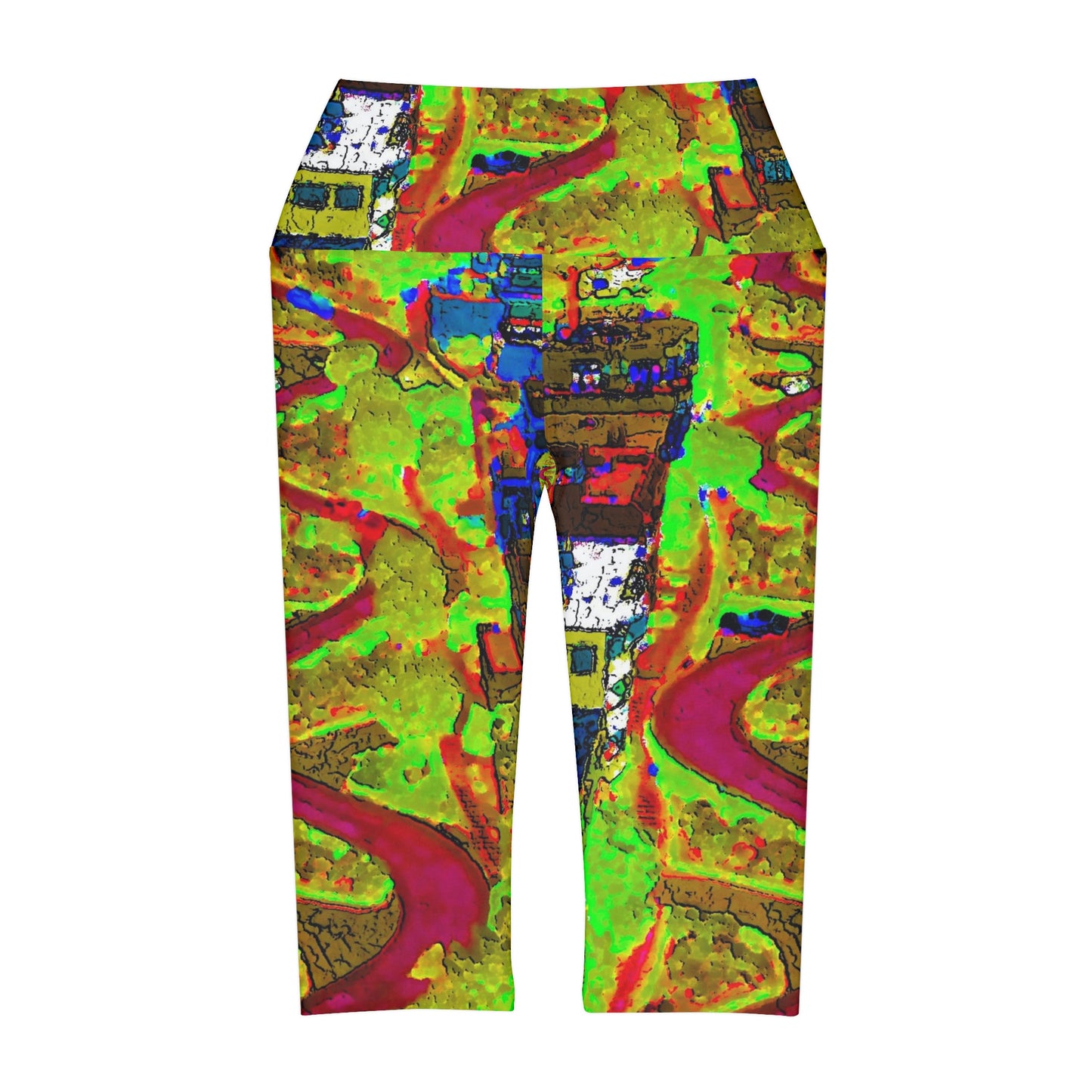 Yoga Capri Leggings ... A Crazy Street ... 'Eight Winding Curve-Switchbacks' ... "Lombard Street, San Francisco, CA' ... Family Archives: 1970's ... Original Works ...