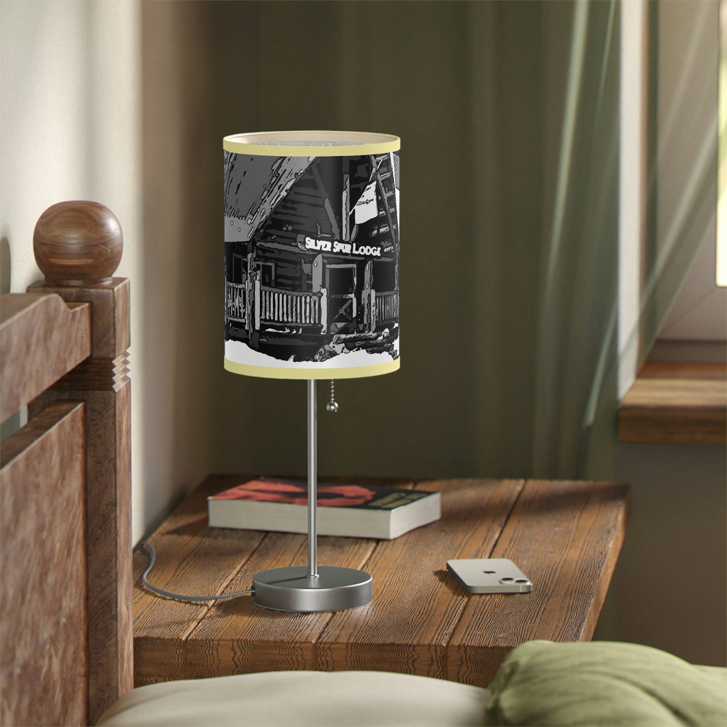 Lamp on a Stand, US|CA plug ... A Beautiful Lodge & Back-Country Outfitter In A Mountain Town ... 'Dixie, Idaho, November 2022' ... Original Works ...