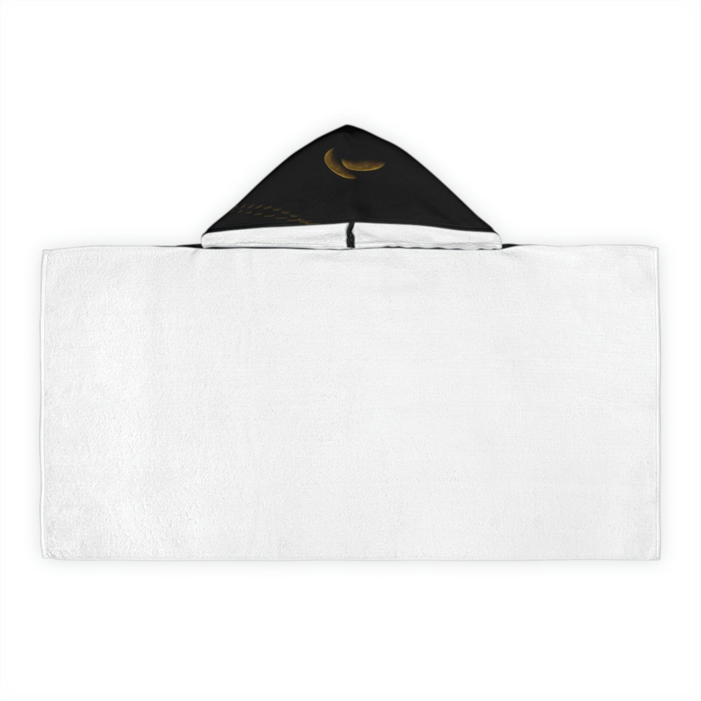 Youth Hooded Towel ... Regardez-La-Lune ... "One Shot: Moon Only: Processed 16 Hours ..." ...